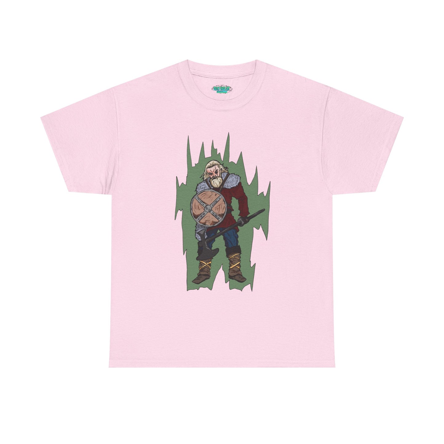 Epic Warrior Graphic Tee, Unisex Heavy Cotton Shirt, Casual Wear, Gamer Gift, Medieval Art Clothing, Battle Theme Fashion