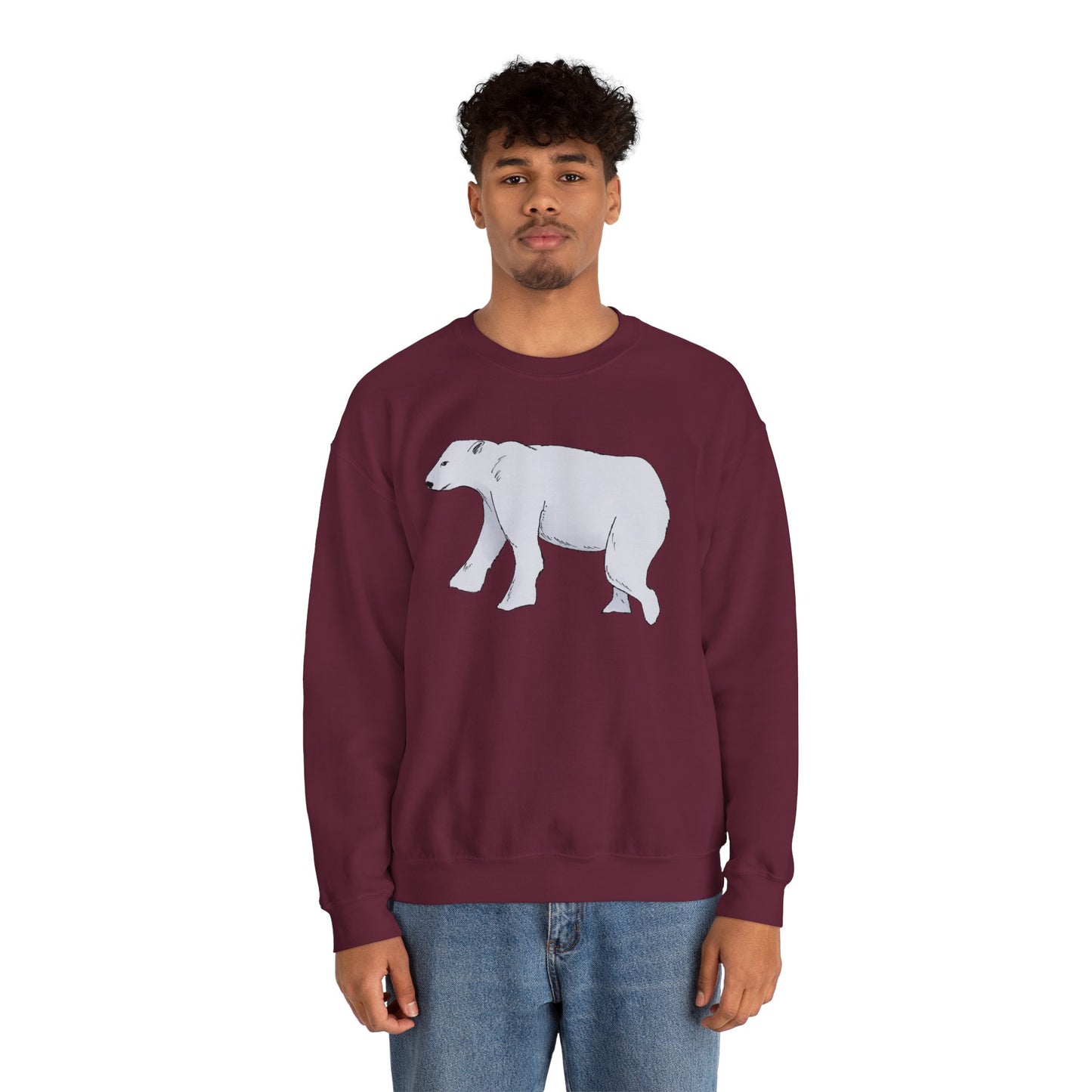 Cozy Polar Bear Crewneck Sweatshirt