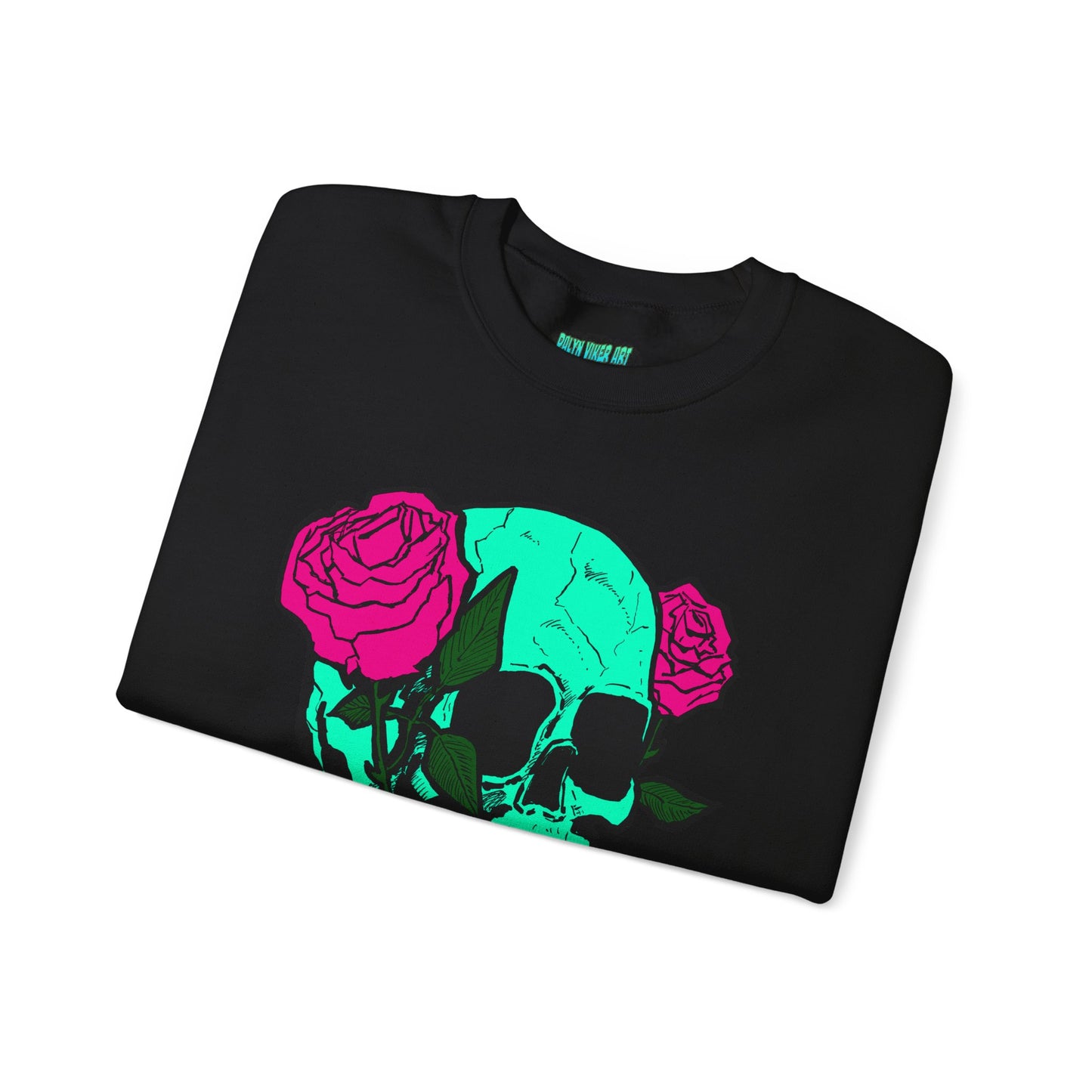 Skull and Roses Crewneck Sweatshirt for Trendsetters