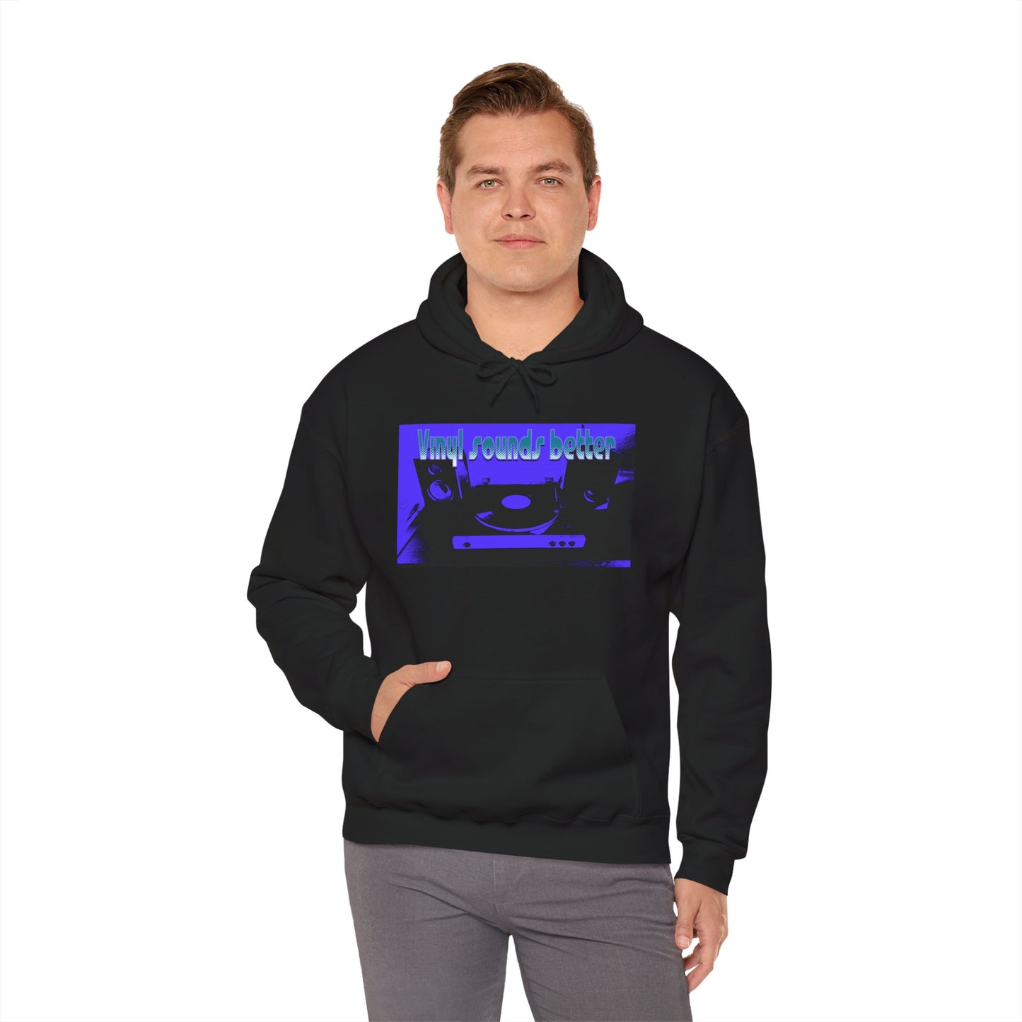 Vinyl Sounds Better Hoodie, Perfect for Music Lovers, Gift for DJs, Casual Wear, Comfortable Sweatshirt, Trendy Music Apparel