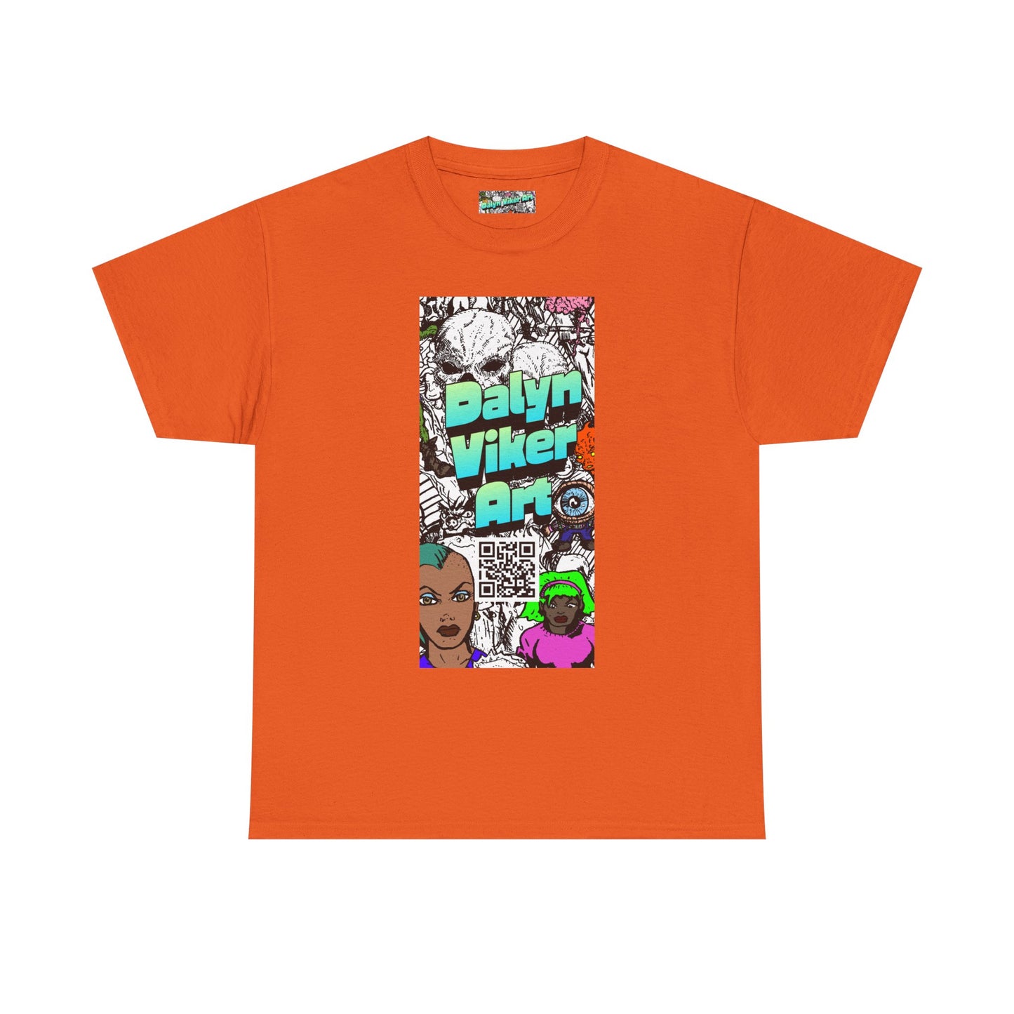 Graphic Art T-Shirt — "Dalyn Viker Art" Vertical Collage Tee