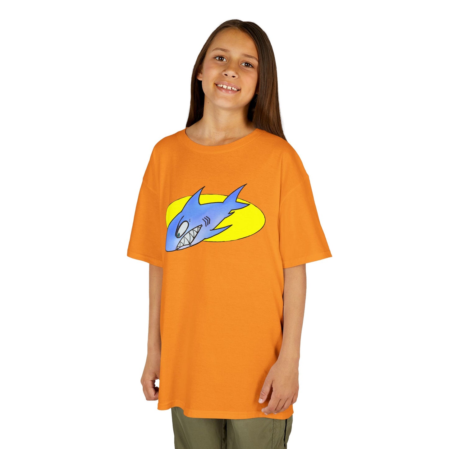 Cool Shark Graphic Kids Tee, Fun T-Shirt for Boys, Lightweight Summer Apparel, Gifts for Young Ocean Lovers, Birthday and Holiday Wear
