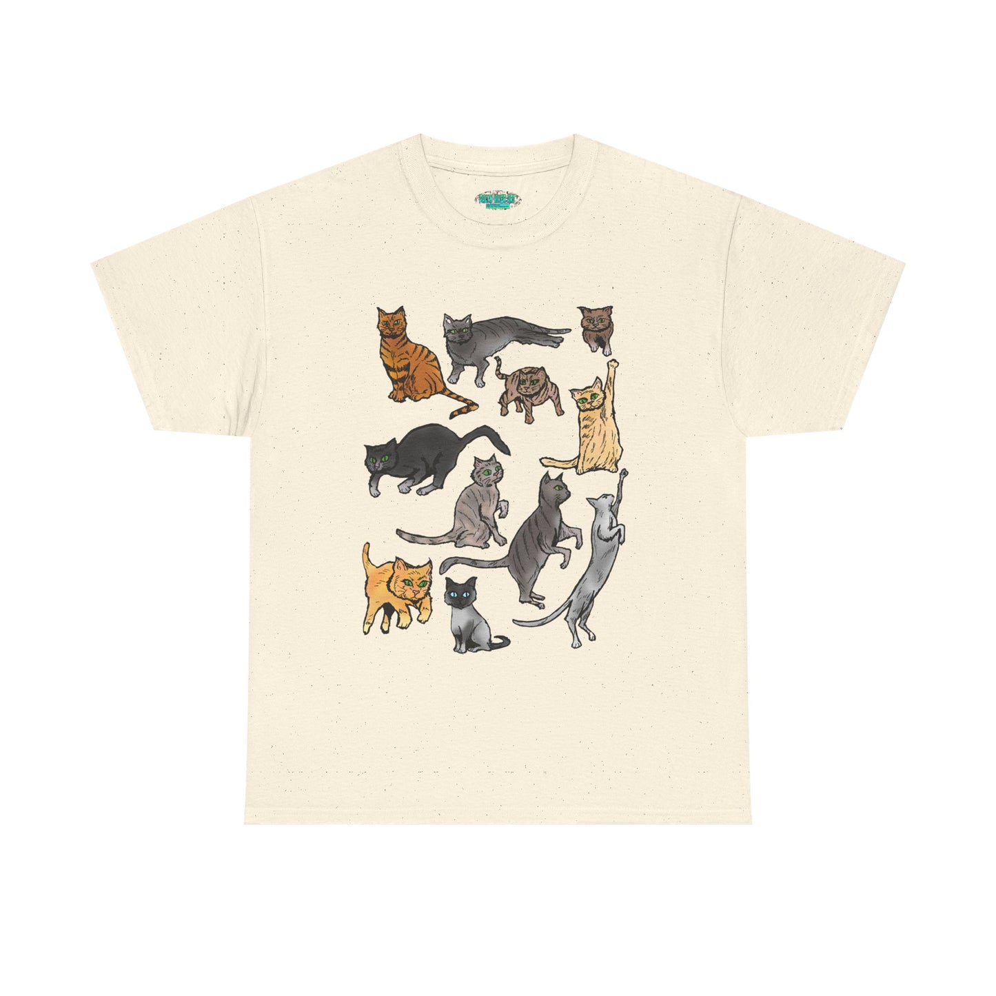 Cats Collage T-Shirt — Cute Cat Illustration Tee for Cat Lovers
