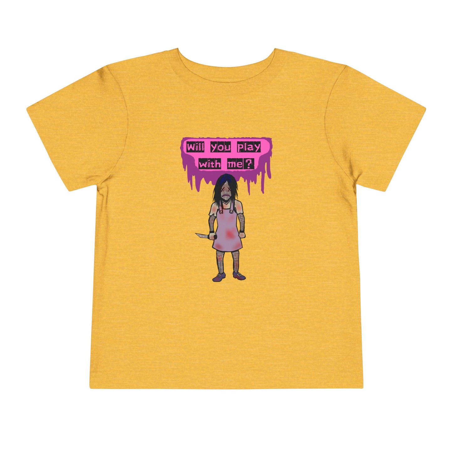 Toddler Tee - Evil Doll - Will You Play With Me