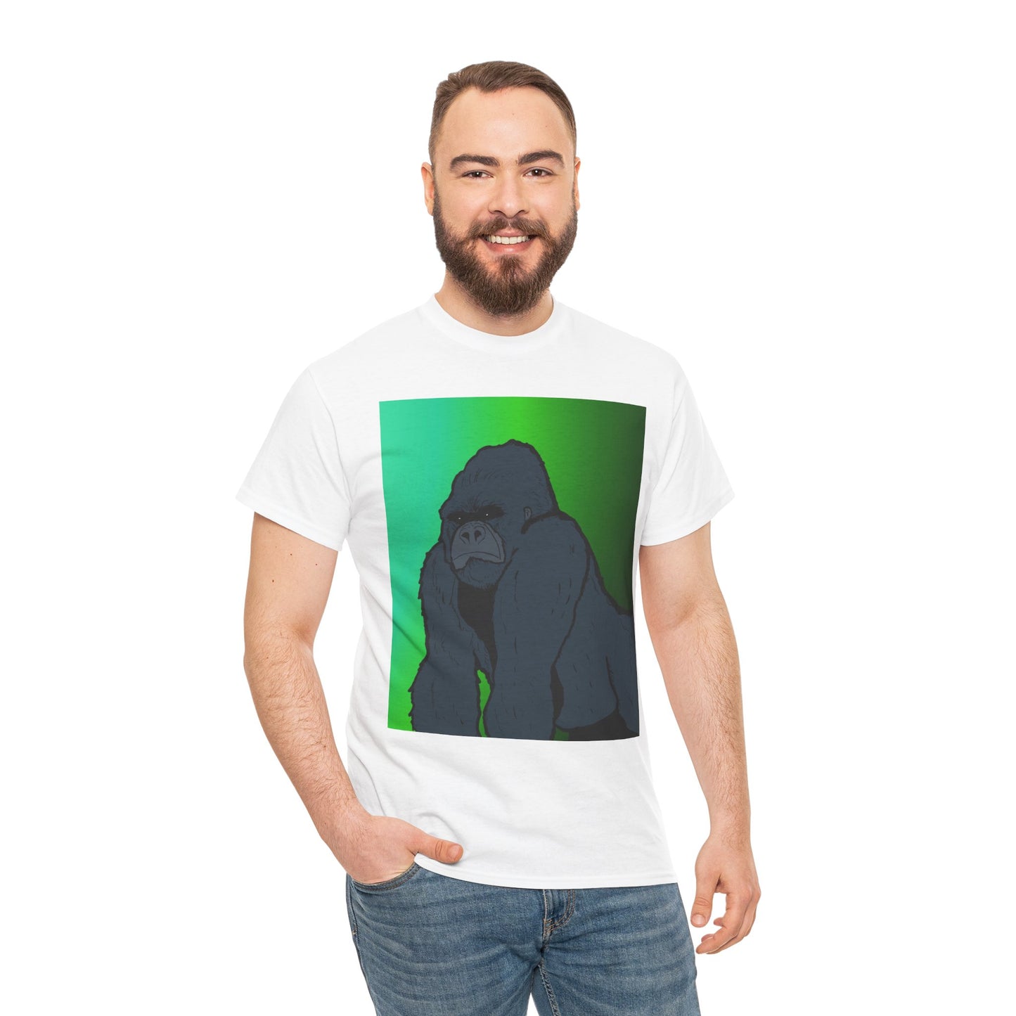 Gorilla Portrait Tee – Graphic Ape Illustration T-Shirt