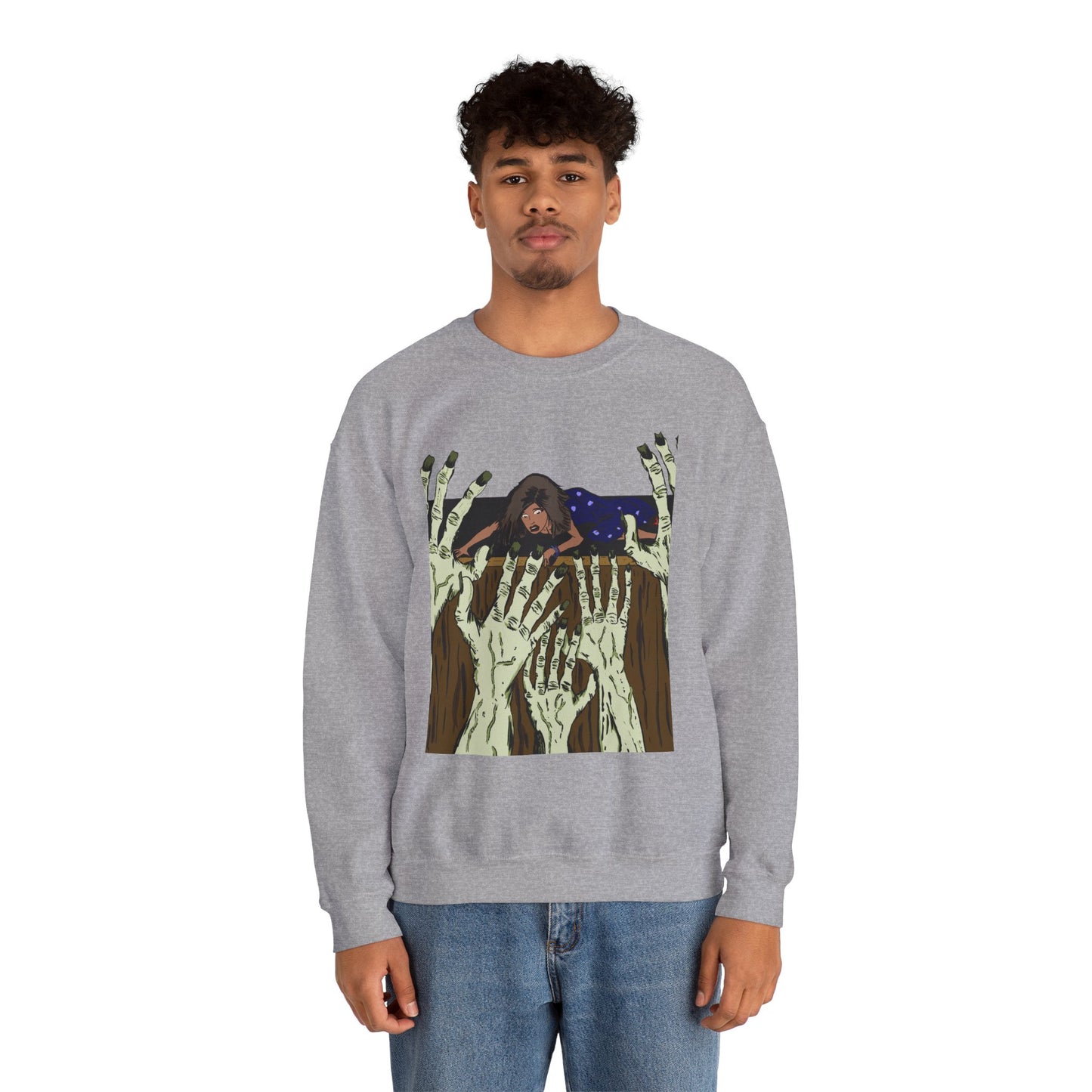 Haunting Hands Crewneck Sweatshirt - Unisex Heavy Blend™