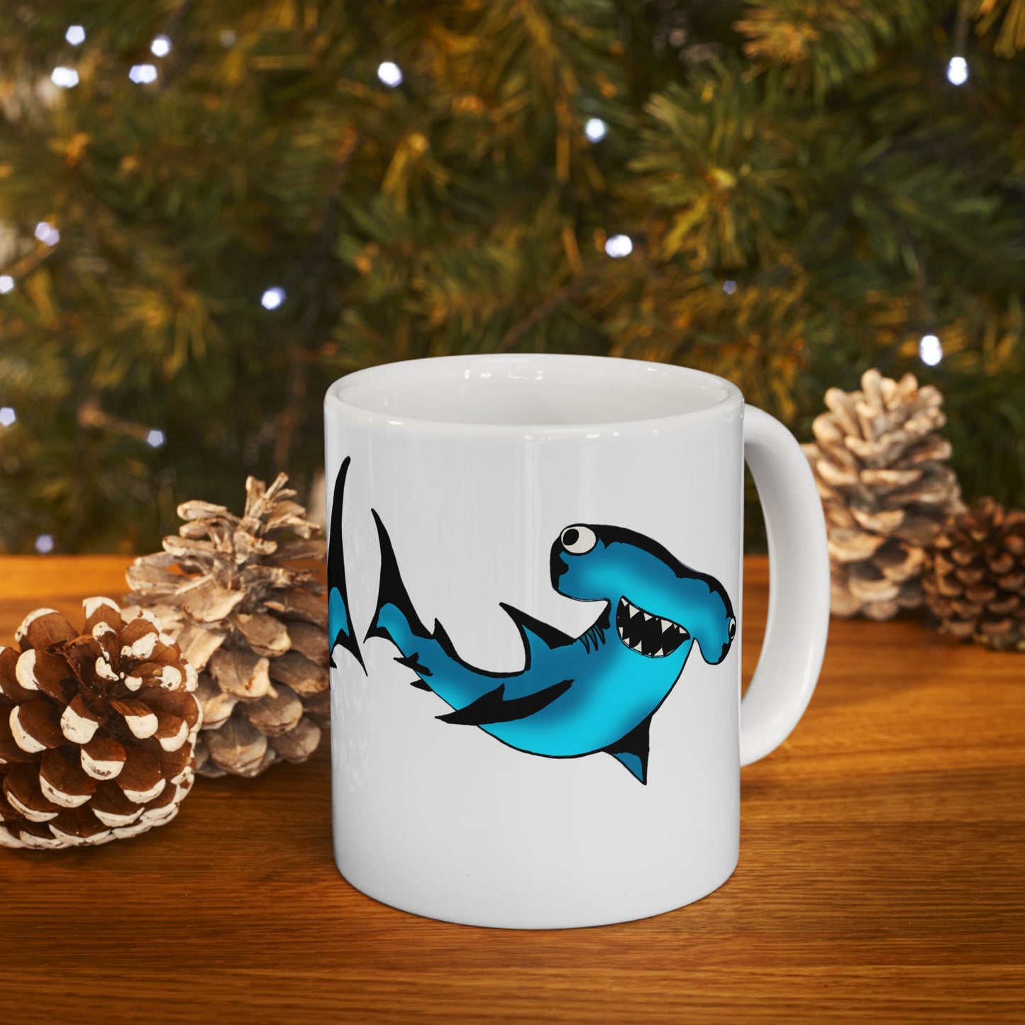 Cute Hammerhead Shark Ceramic Mug - Fun Gift for Animal Lovers
