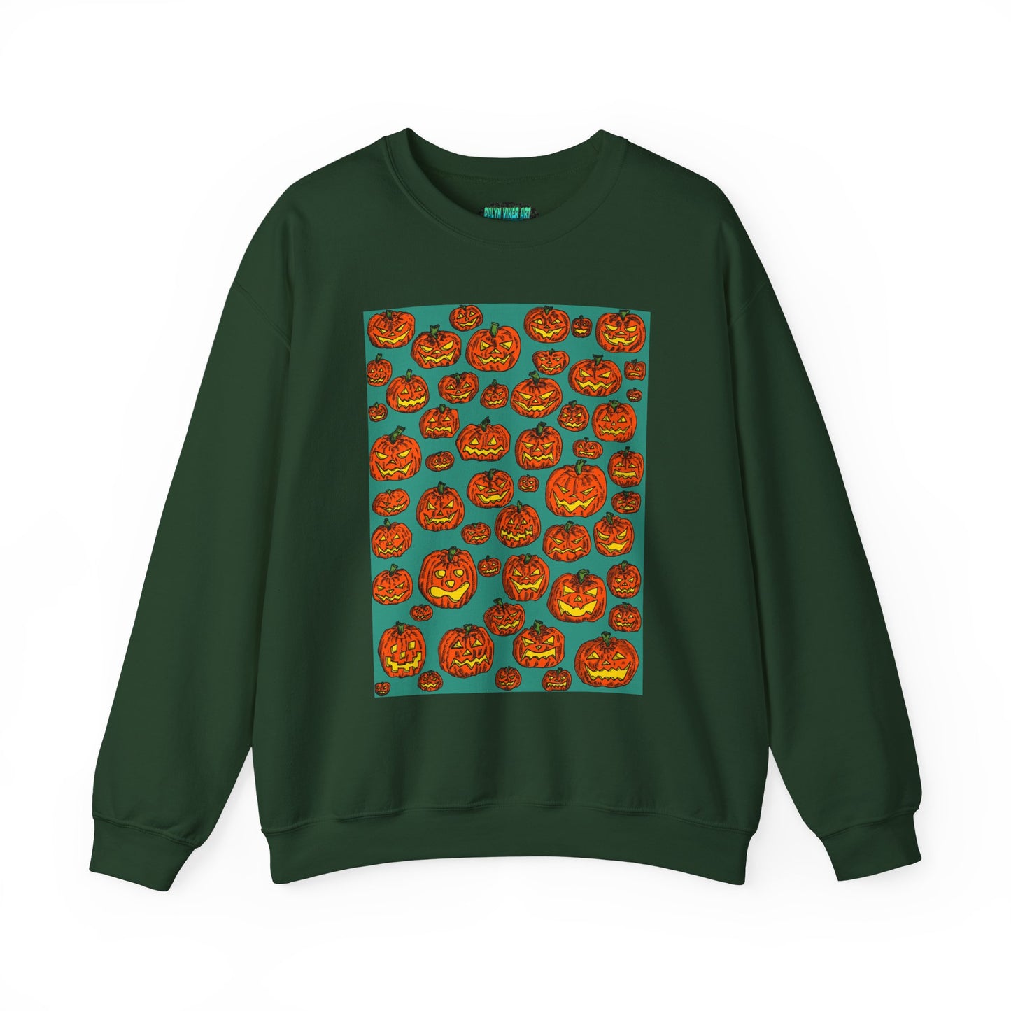 Halloween Pumpkin Crewneck Sweatshirt