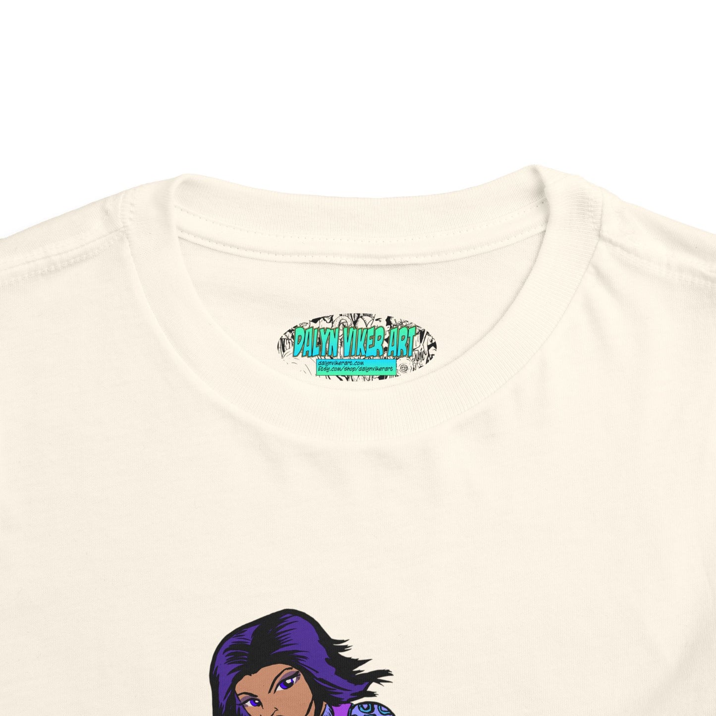 Toddler Tee — Purple Superstar Heroine Graphic Shirt