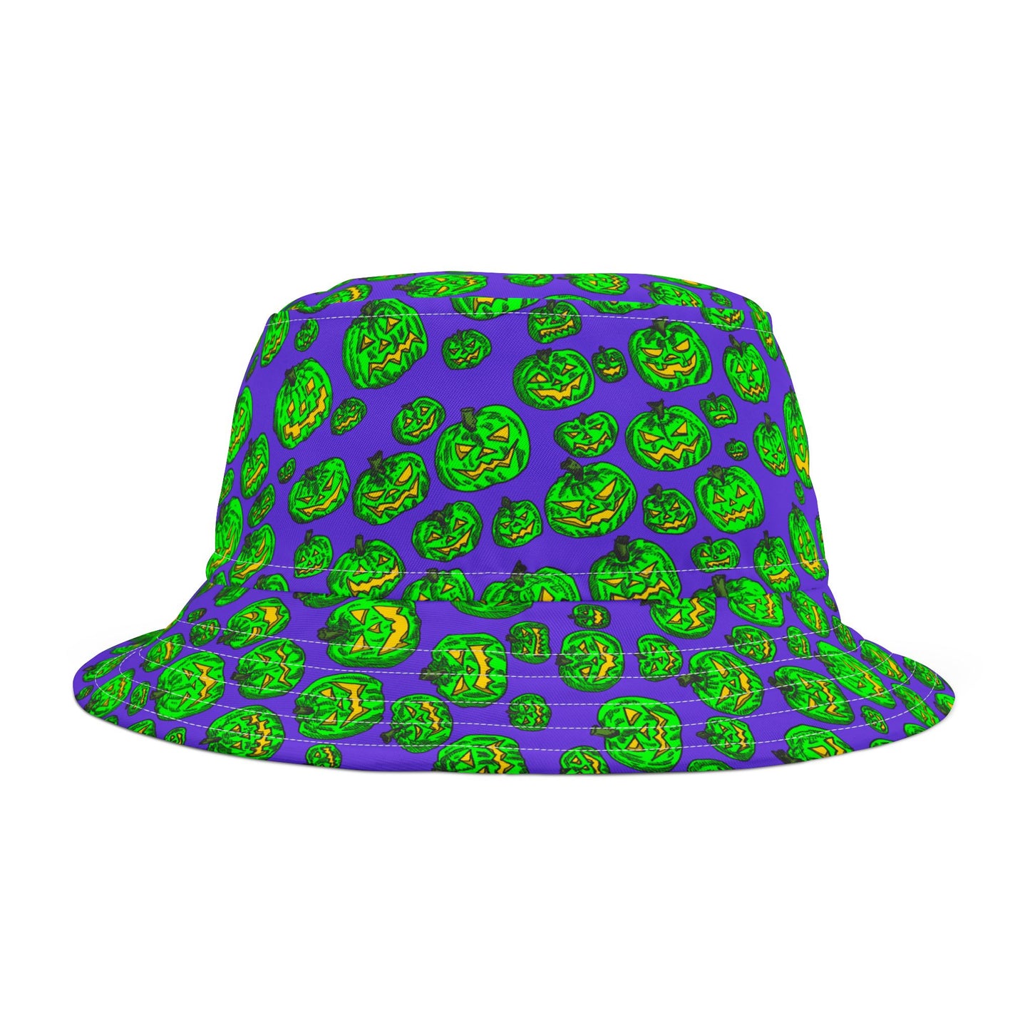 Vibrant Halloween Bucket Hat, Fun Fall Accessory, Trendy Pumpkin Hat, Festival Gear, Unique Costume Hat