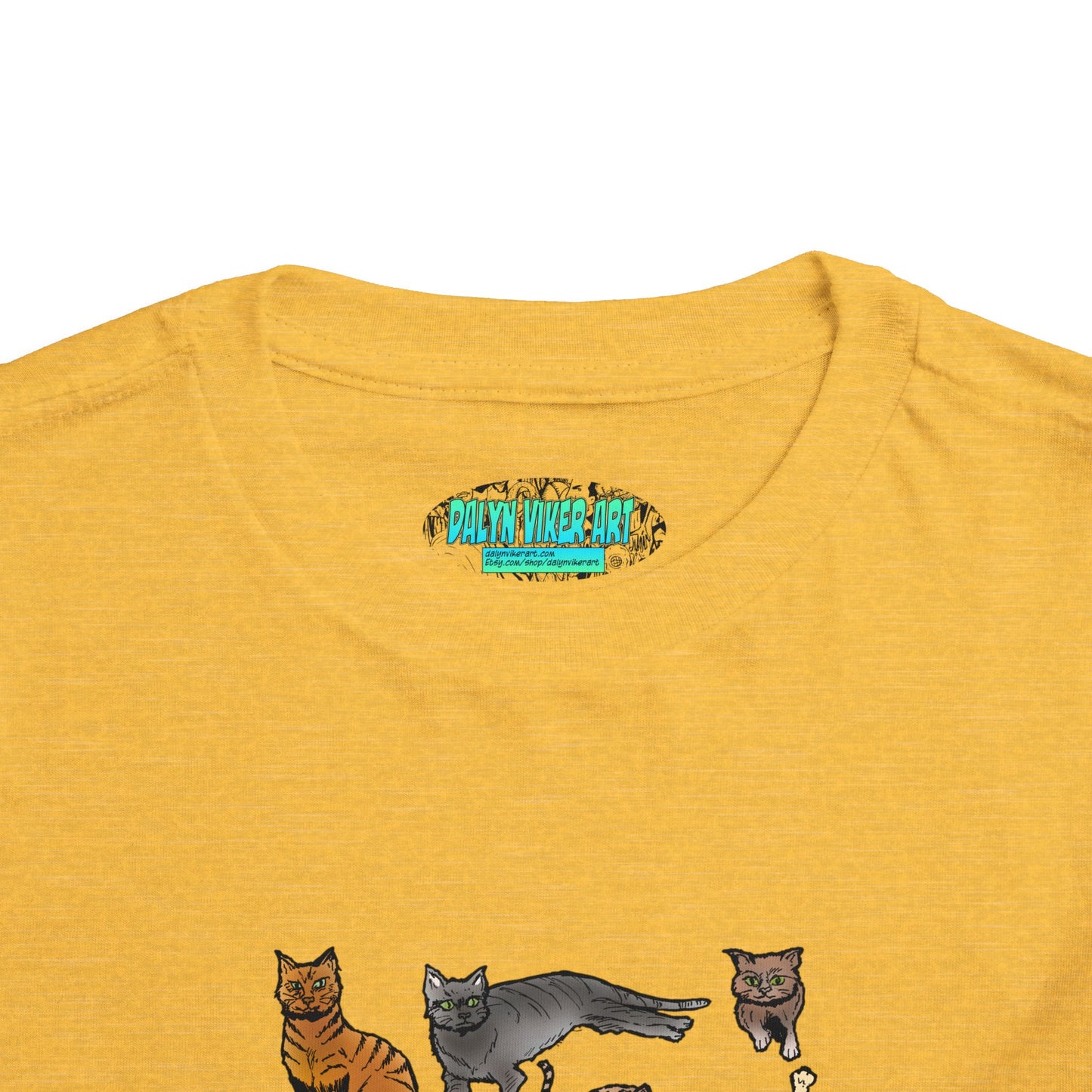 Toddler Tee — Playful Cat Pack Graphic Shirt for Kids