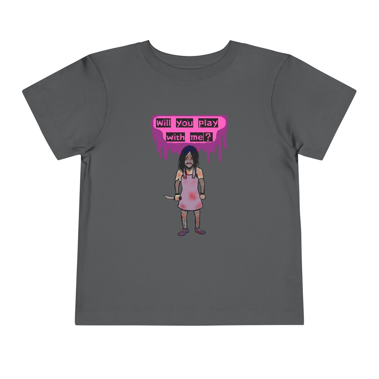 Toddler Tee - Evil Doll - Will You Play With Me