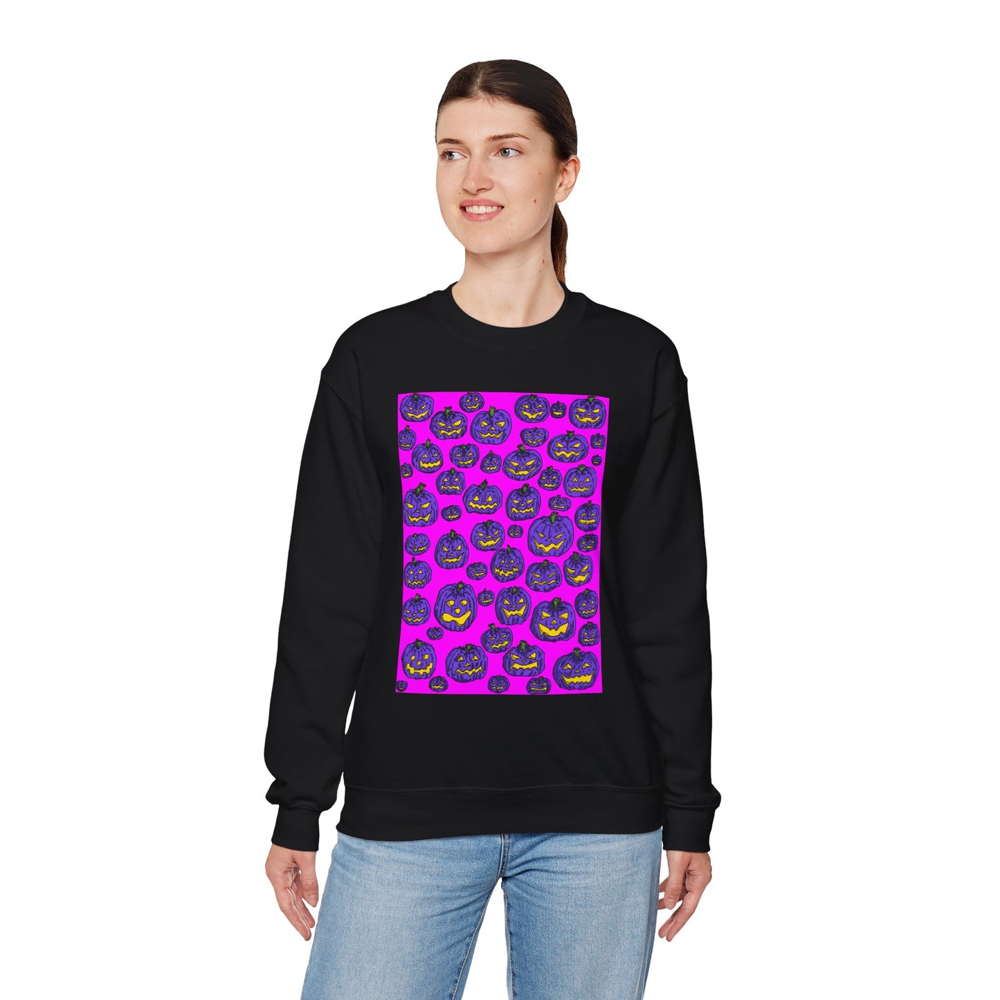 Halloween Pumpkin Crewneck Sweatshirt