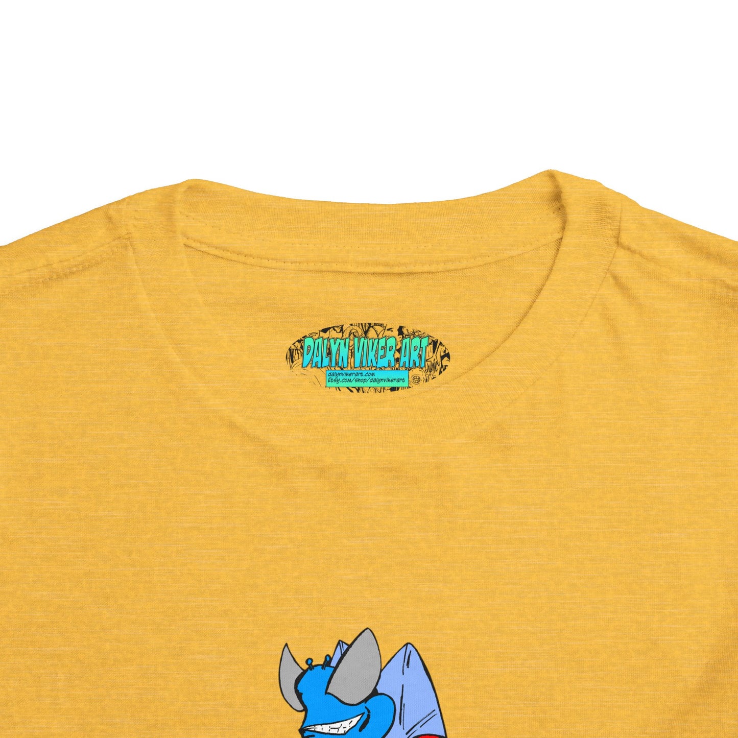 Astro-Fly Toddler Tee — Brave Blue Superhero Bug Graphic