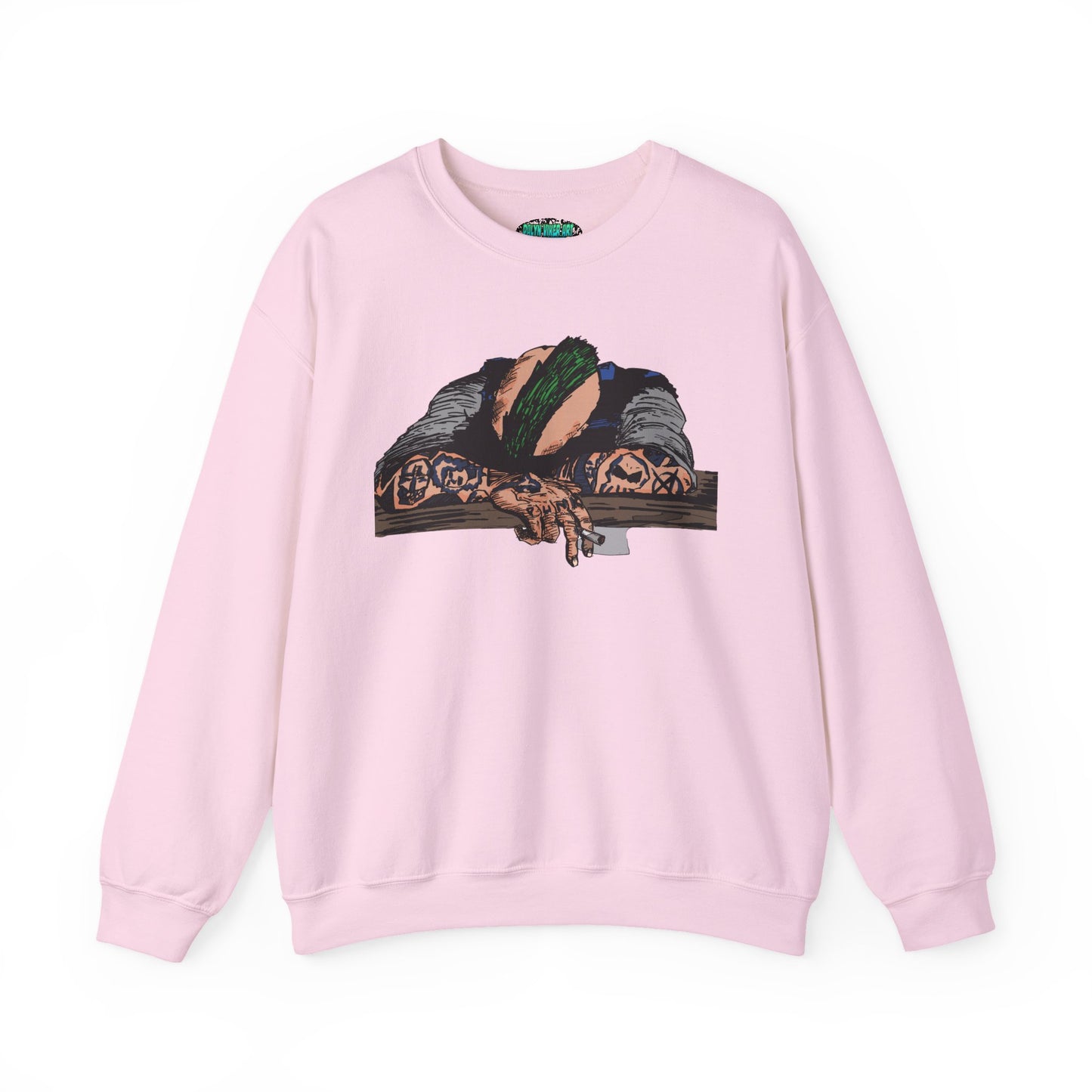 Punk and Done Artistic Unisex Crewneck Sweatshirt - Cozy Vibes
