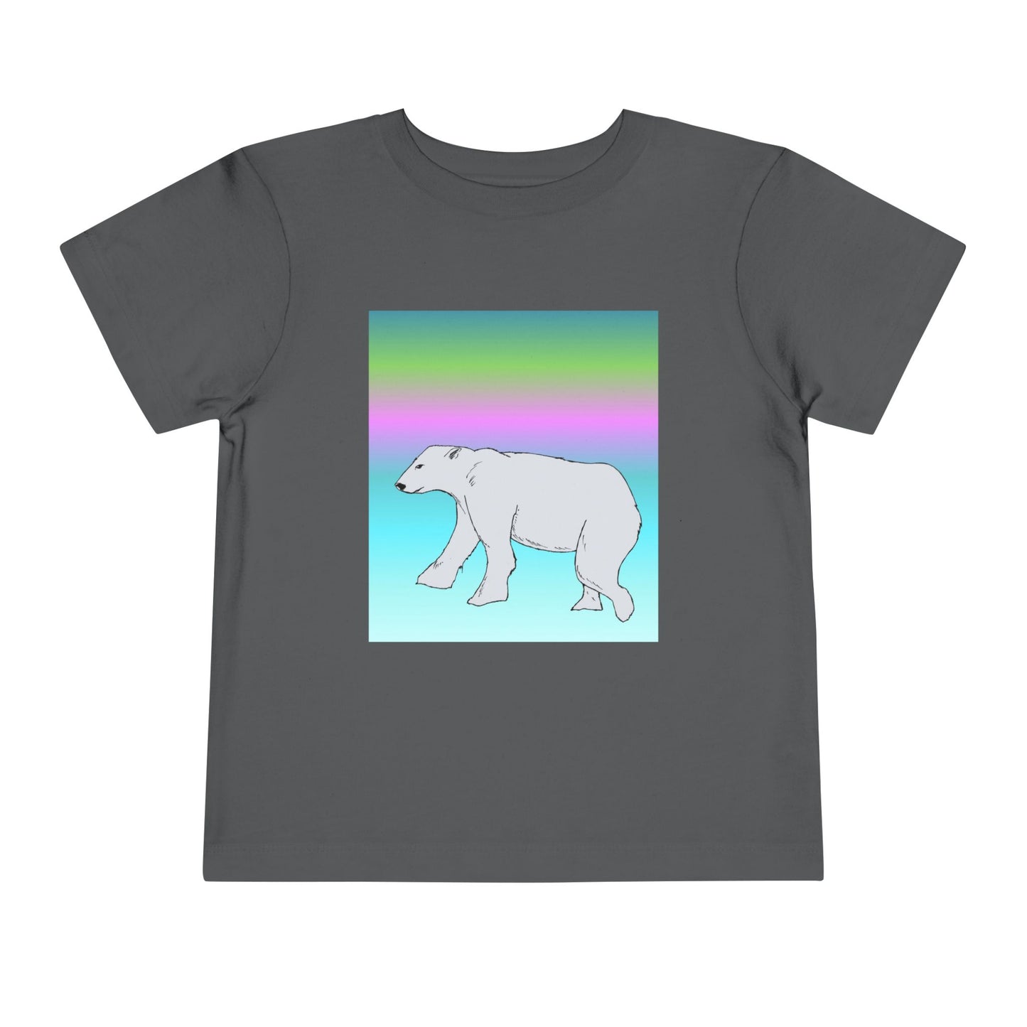 Toddler Tee — Pastel Polar Bear Graphic Shirt