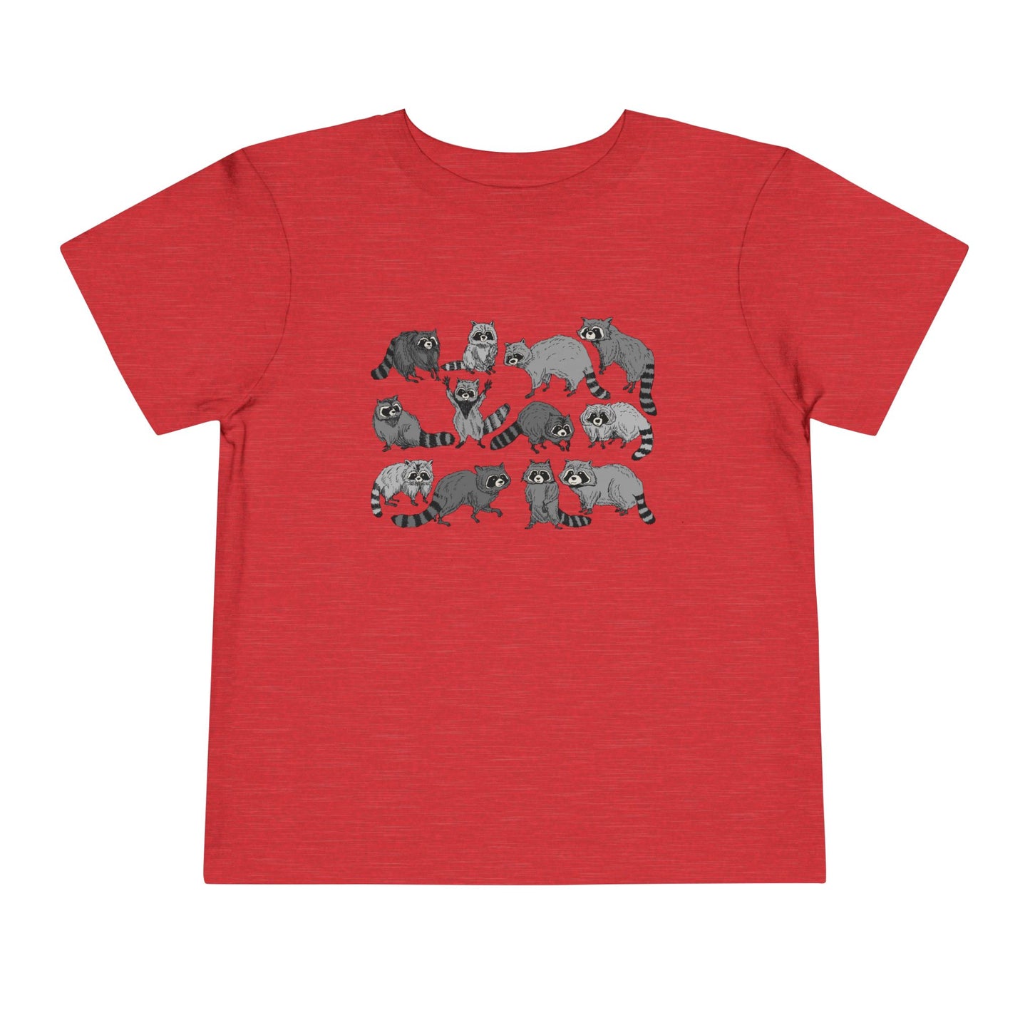 Toddler Tee — Playful Woodland Raccoon Crew Cute Kids Shirt