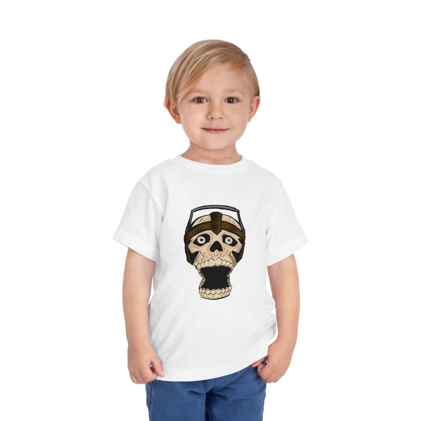 Toddler Tee — Playful Screaming Skull Graphic Kids' Shirt