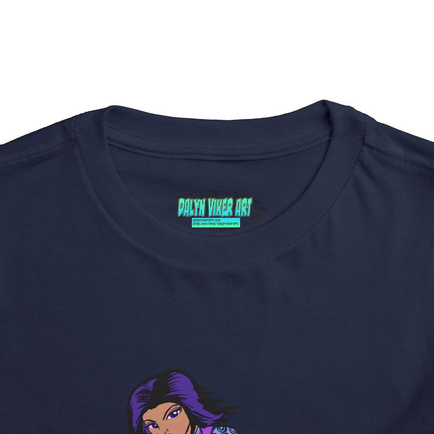 Toddler Tee — Purple Superstar Heroine Graphic Shirt