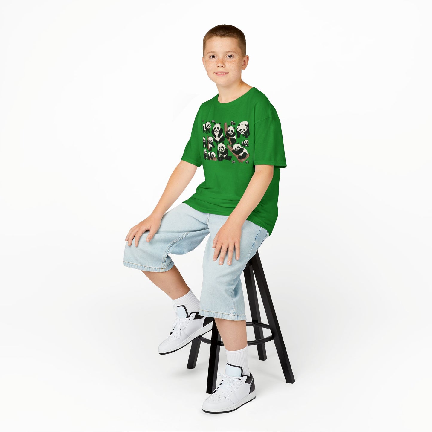 Panda Paradise Kids Tee, Cute Animal T-Shirt, Children's Gift, Birthday Present, Summer Wear, Eco-Friendly Fashion