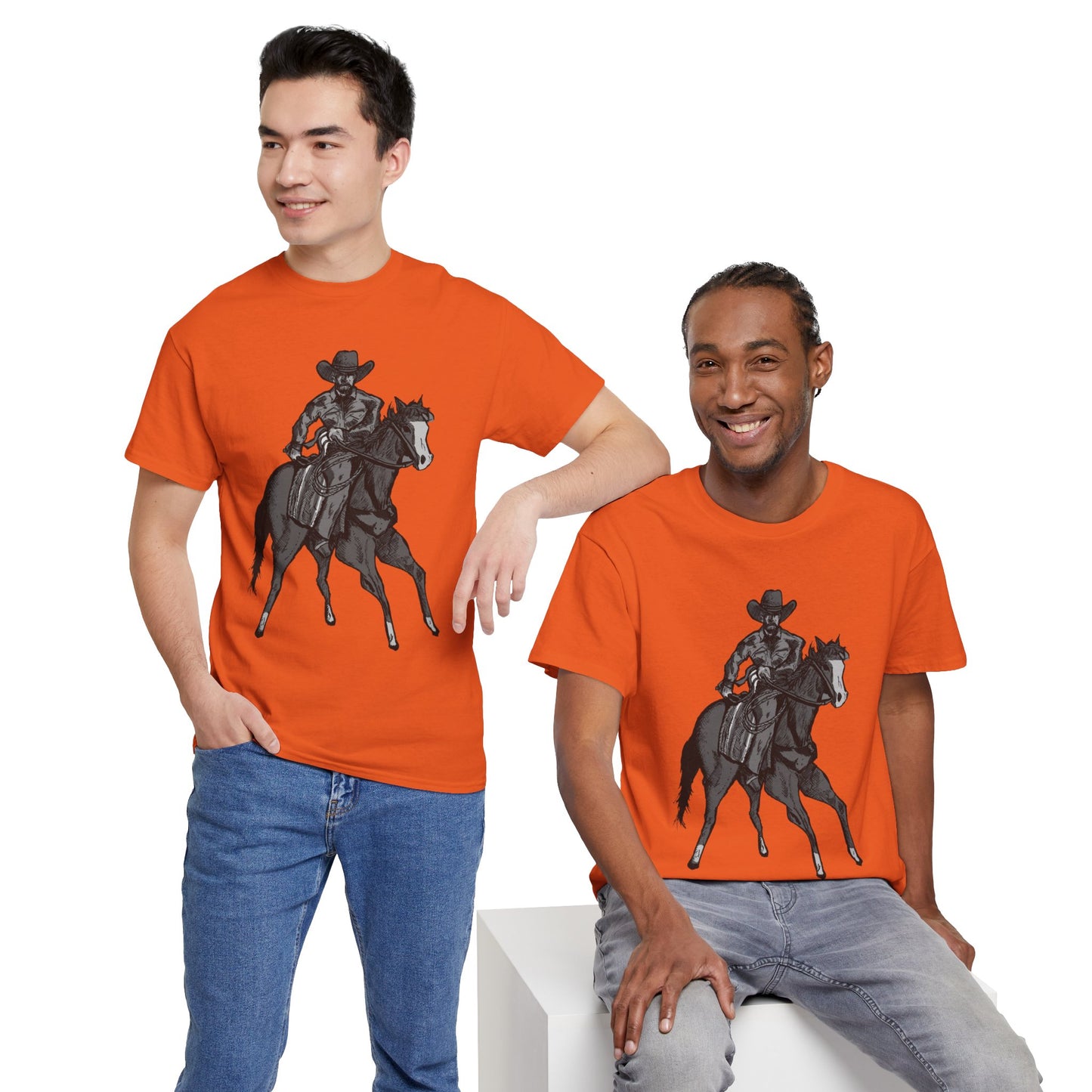 Cowboy on Horseback T‑Shirt — Vintage Western Rodeo Tee