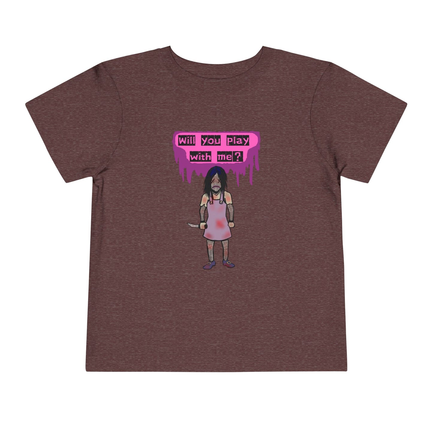 Toddler Tee - Evil Doll - Will You Play With Me