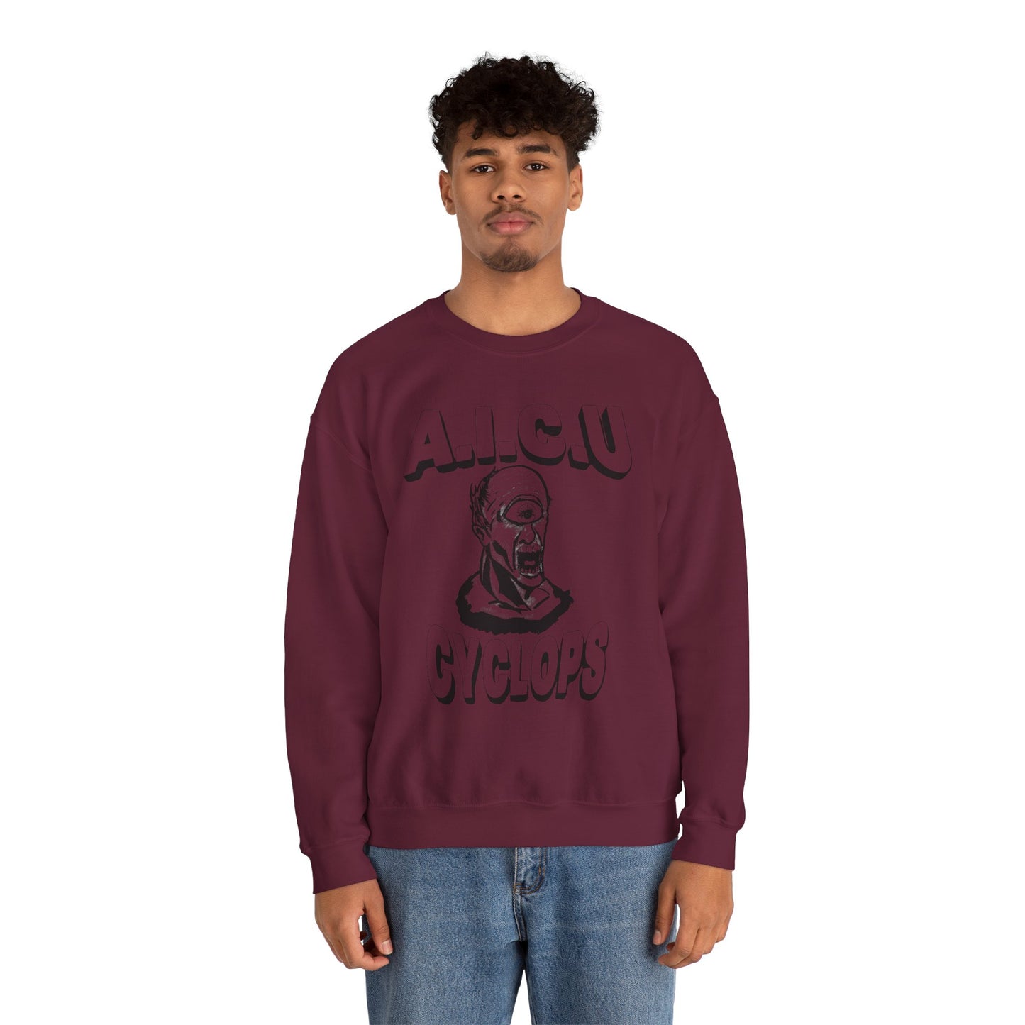 Vintage AICU Cyclops Crewneck Sweatshirt for Unique Style