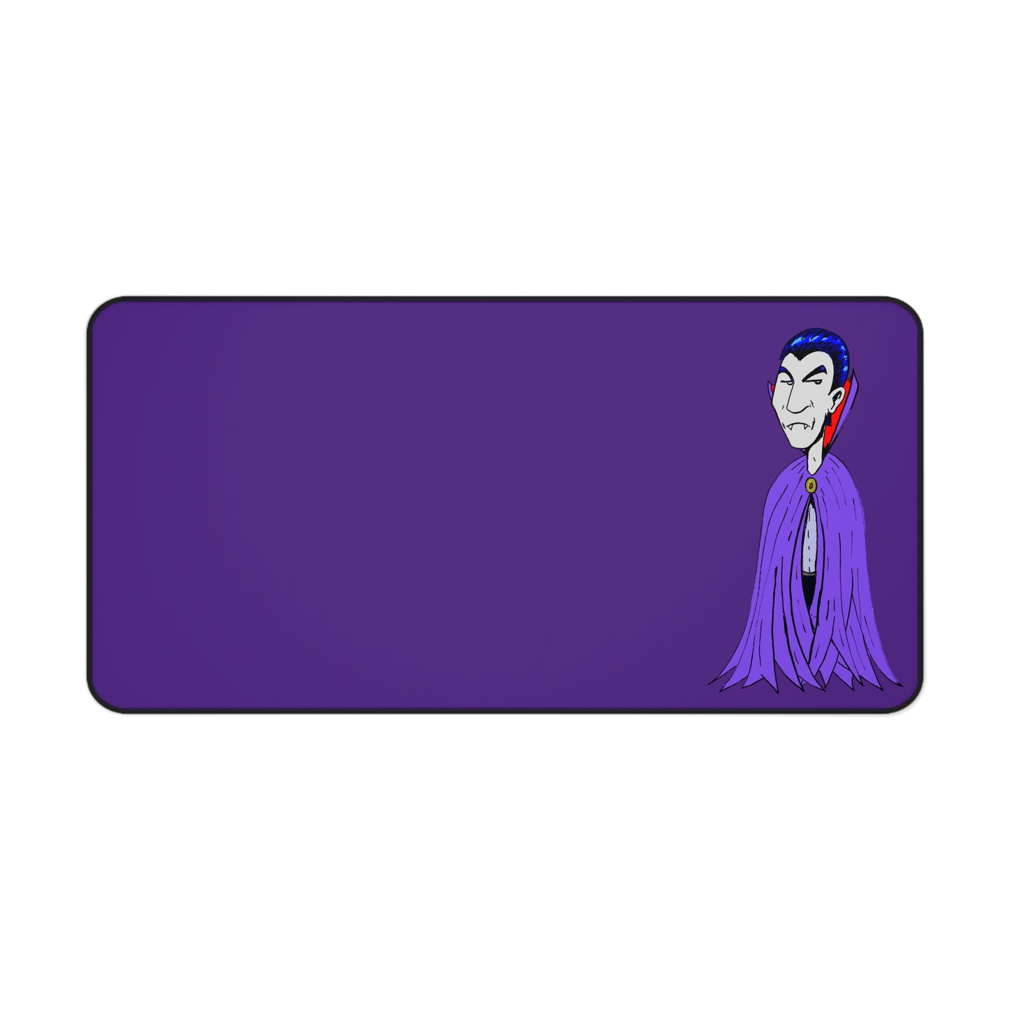 Vampire Purple Desk Mat — Gothic Vampire Desk Pad for Gaming & Office