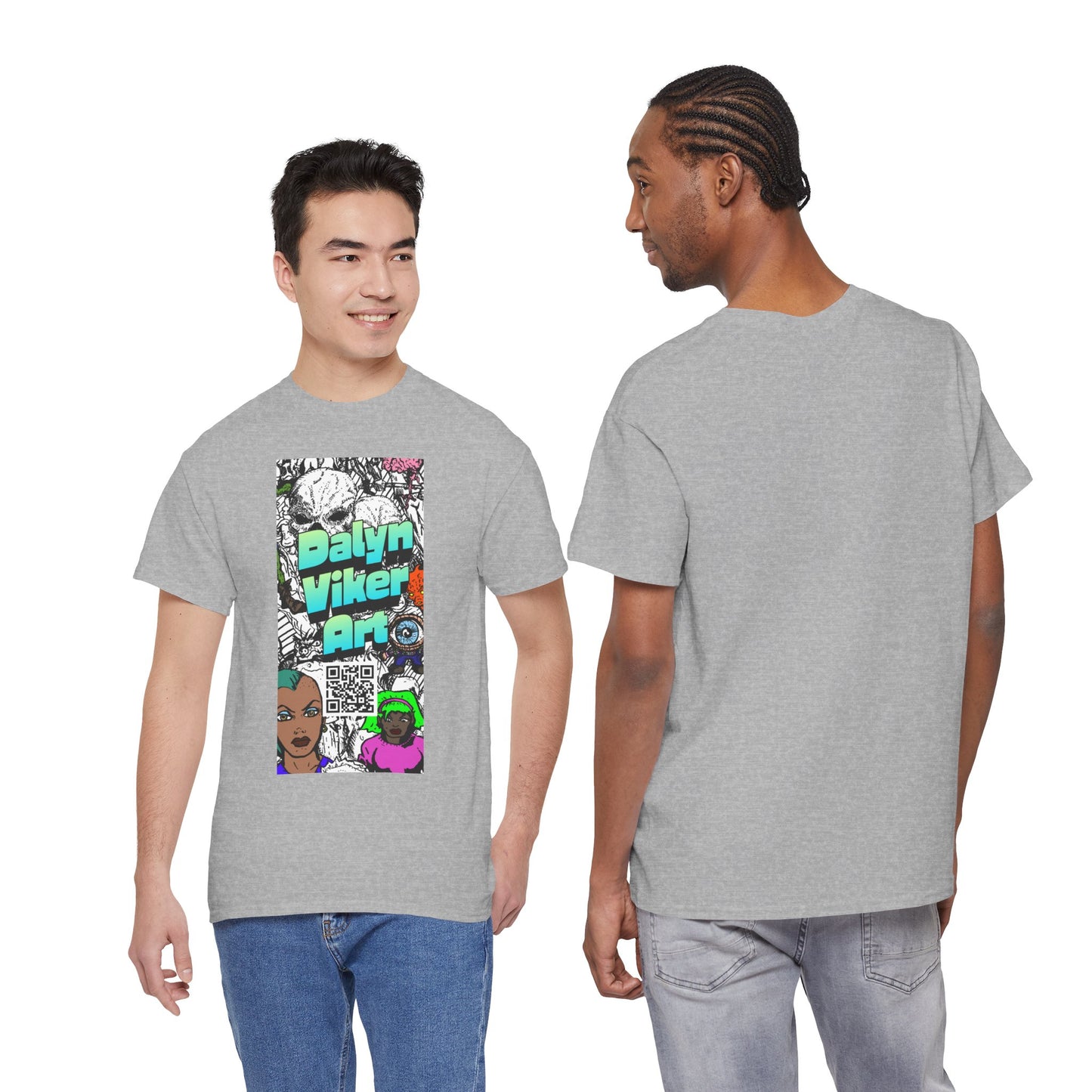 Graphic Art T-Shirt — "Dalyn Viker Art" Vertical Collage Tee