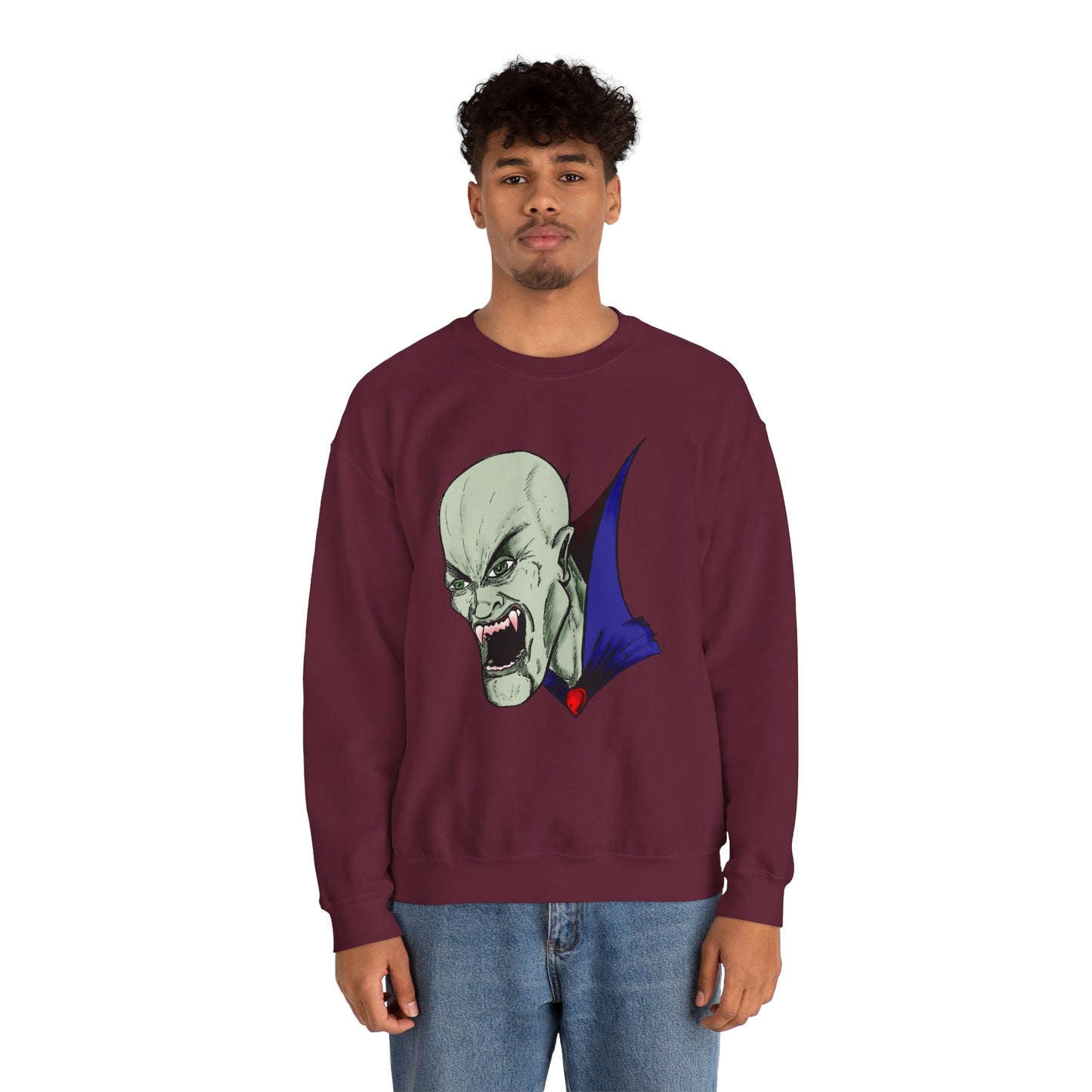 Vampire Graphic Sweatshirt for Halloween