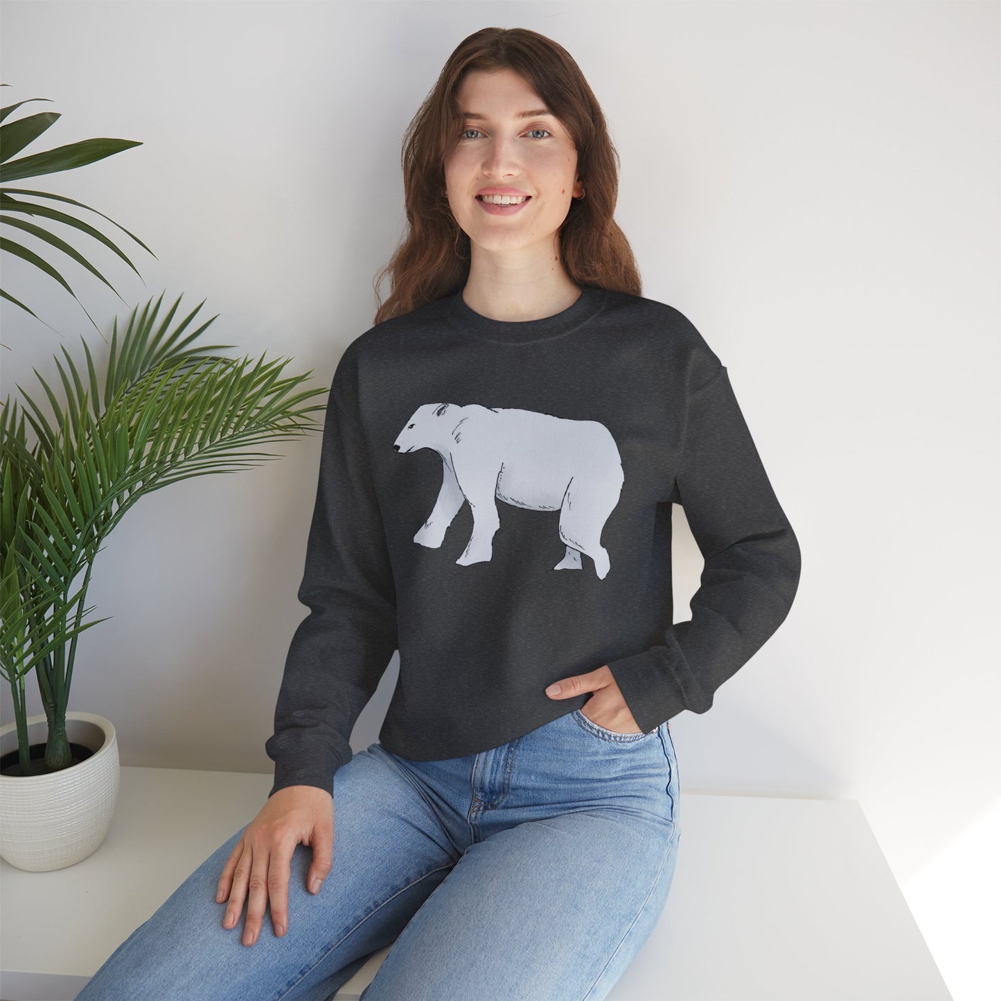 Cozy Polar Bear Crewneck Sweatshirt