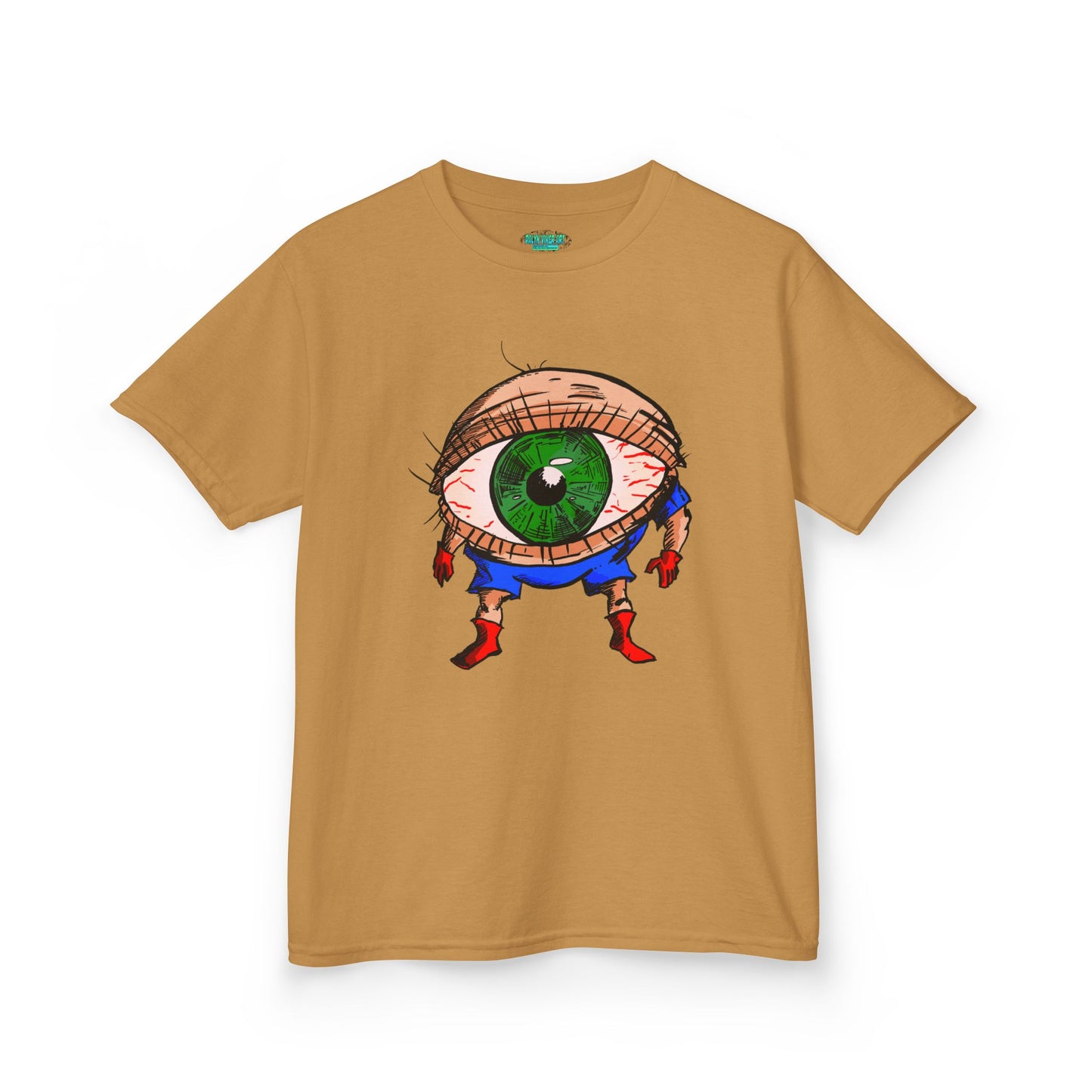 Terrif-EYE-ing Whimsical Kids Heavy Cotton Tee with Eye Design