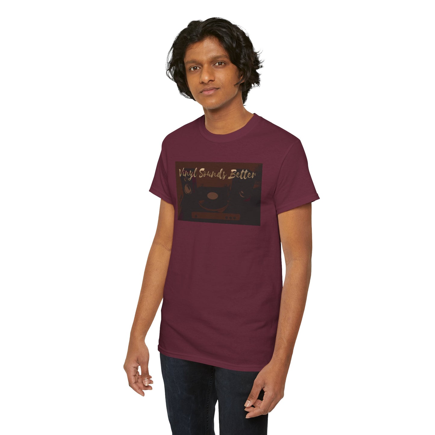 Vinyl Sounds Better T-Shirt — Retro Record Player Tee for Music Lovers