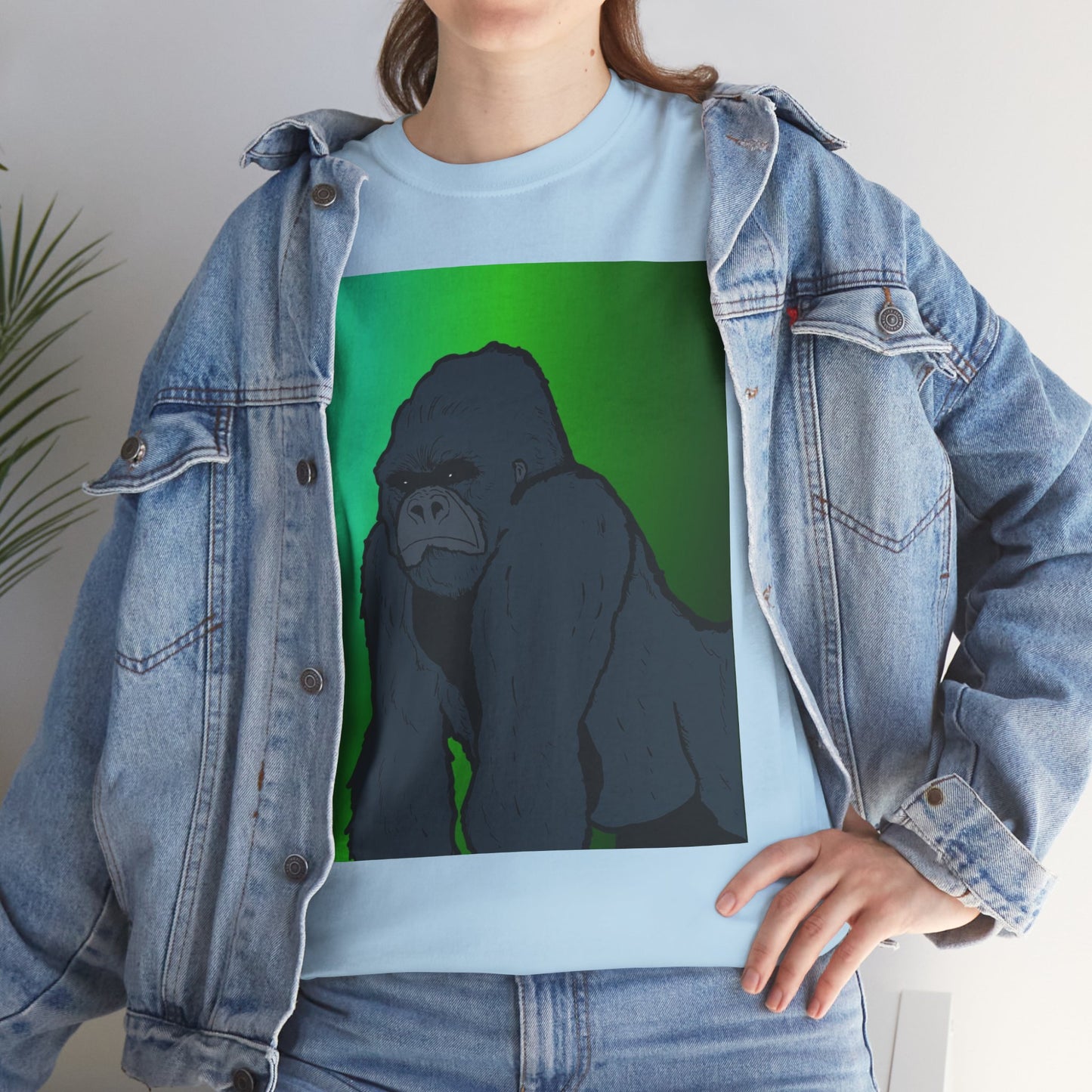 Gorilla Portrait Tee – Graphic Ape Illustration T-Shirt