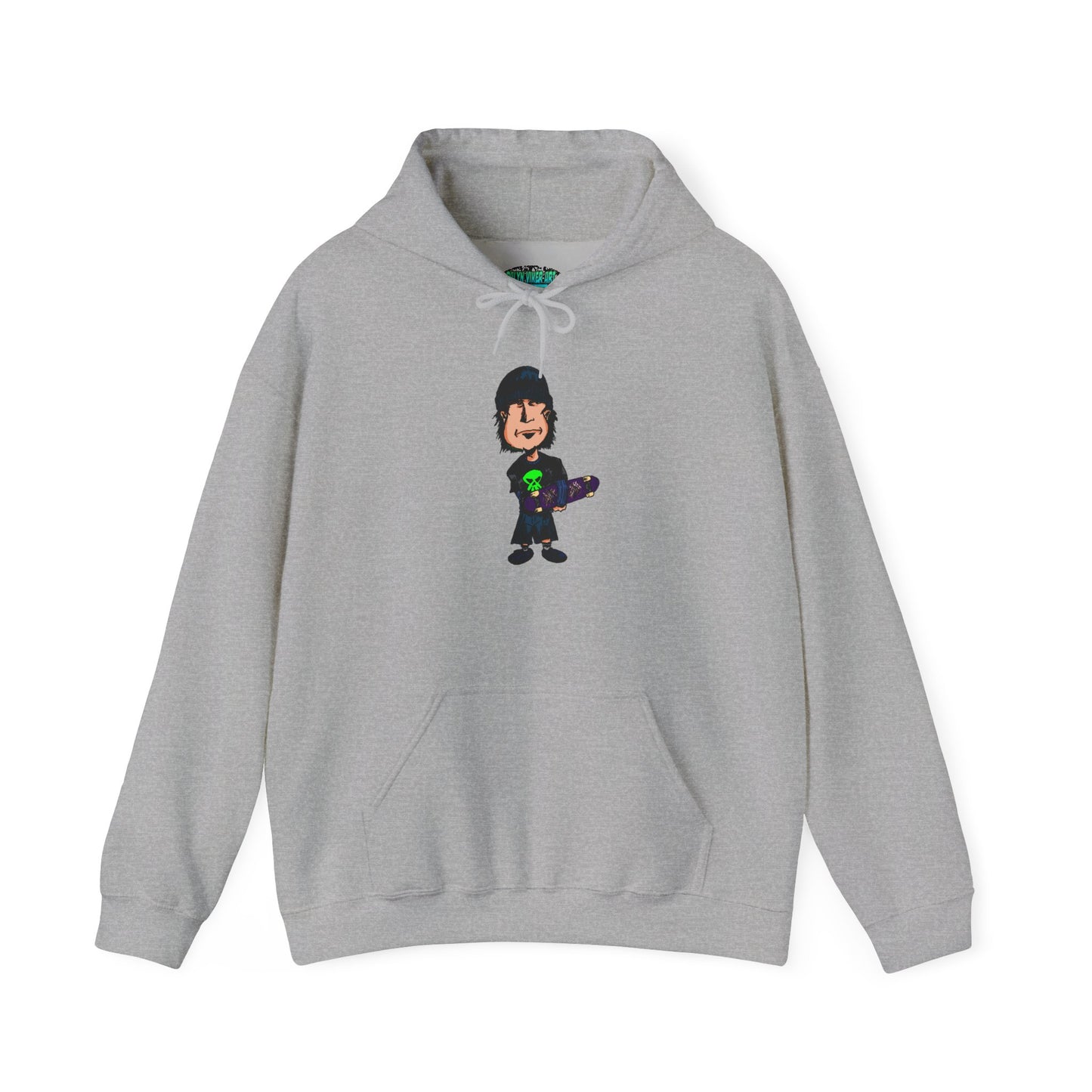 Rude Skater Dude Cartoon Hoodie – Skate Punk Sweatshirt