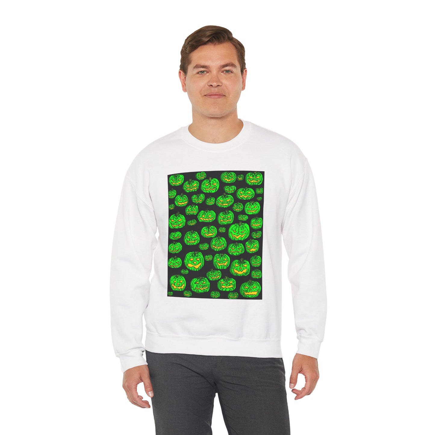 Halloween Pumpkin Crewneck Sweatshirt