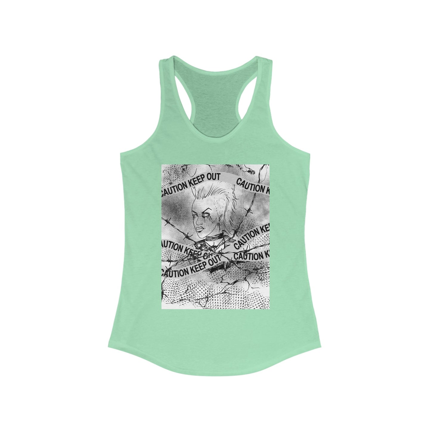 Racerback Tank - Riot and Rebel Punk Rock Feminist LGBTQ+ Pro Choice