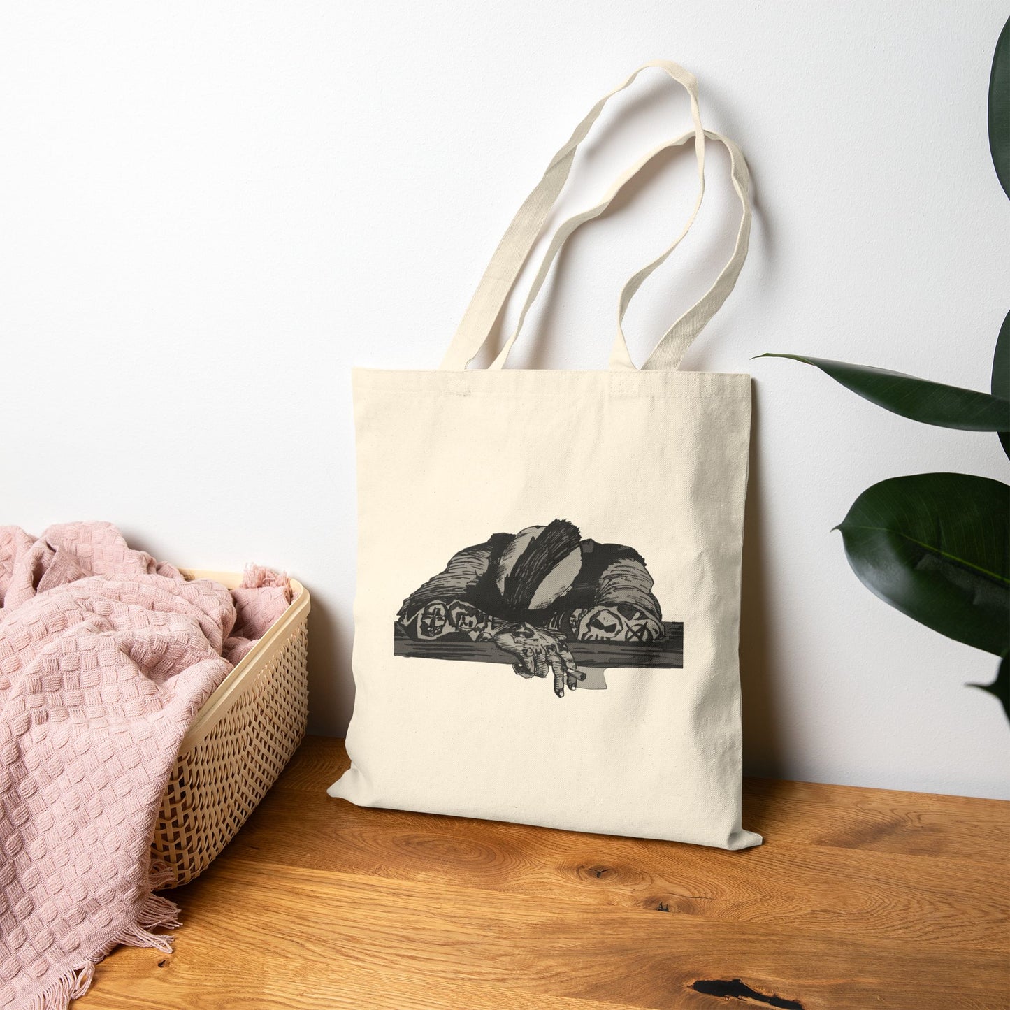 Punk and Done Canvas Tote Bag — Original Illustration Tote