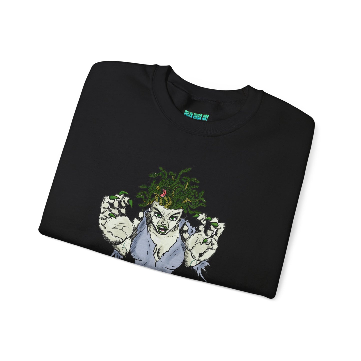 Medusa Inspired Unisex Heavy Blend Crewneck Sweatshirt