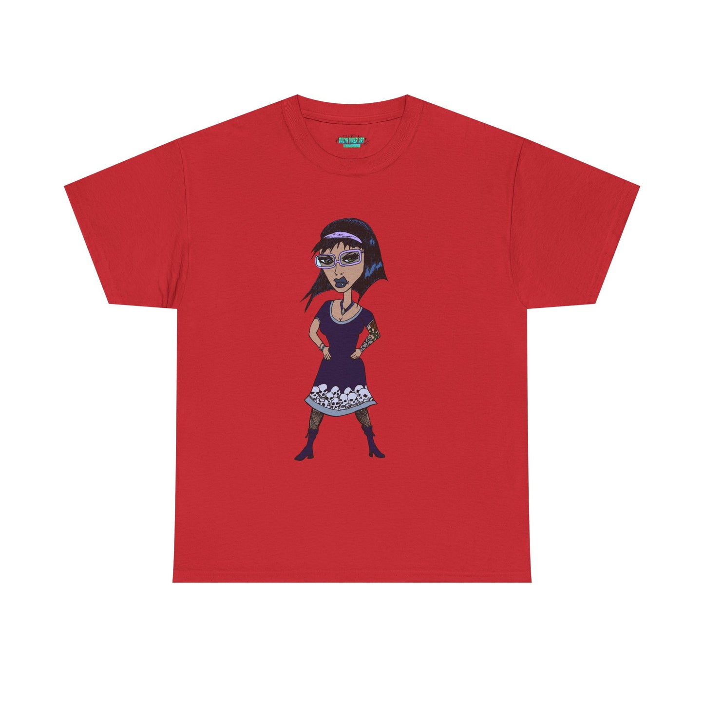 Gothic Doll T-Shirt — Retro Vampire Girl Graphic Tee