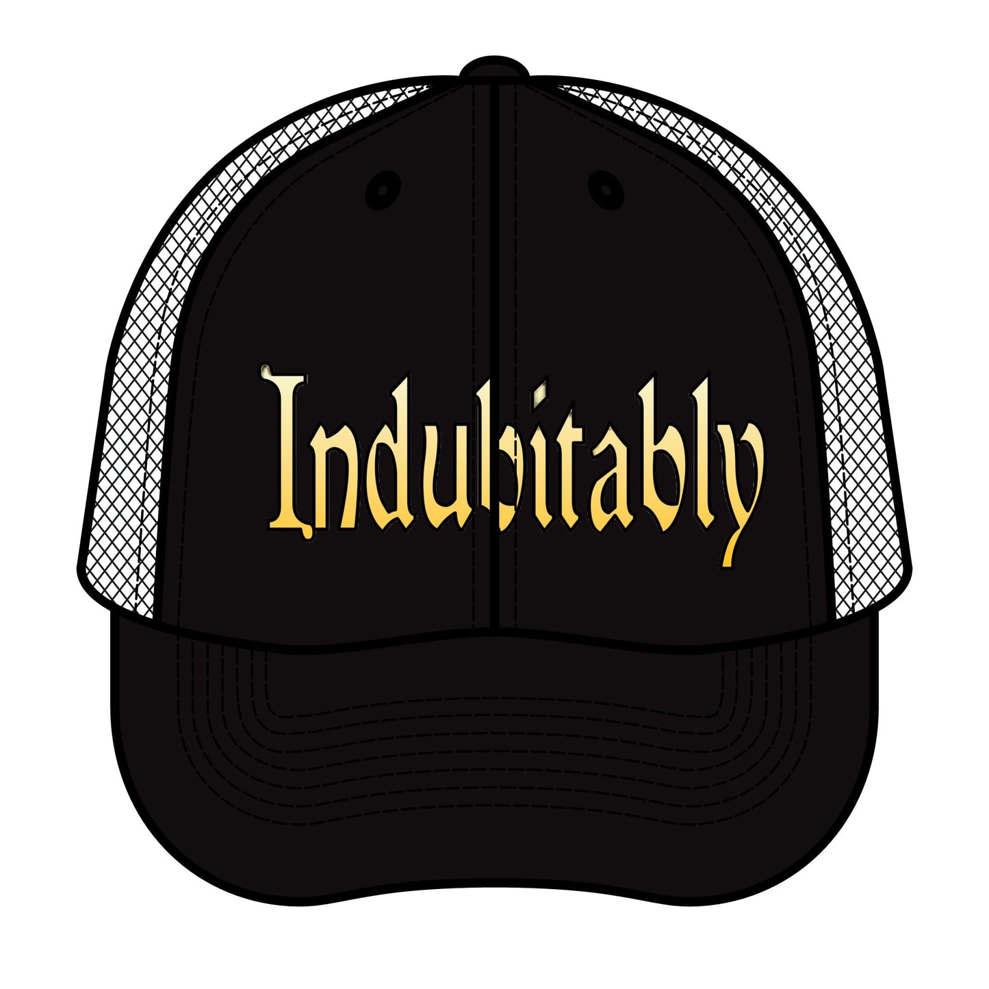 Retro Trucker Hat with 'Indubitably' - Perfect for Summer, Outdoor Fun, Gifts, Festivals, and Everyday Wear