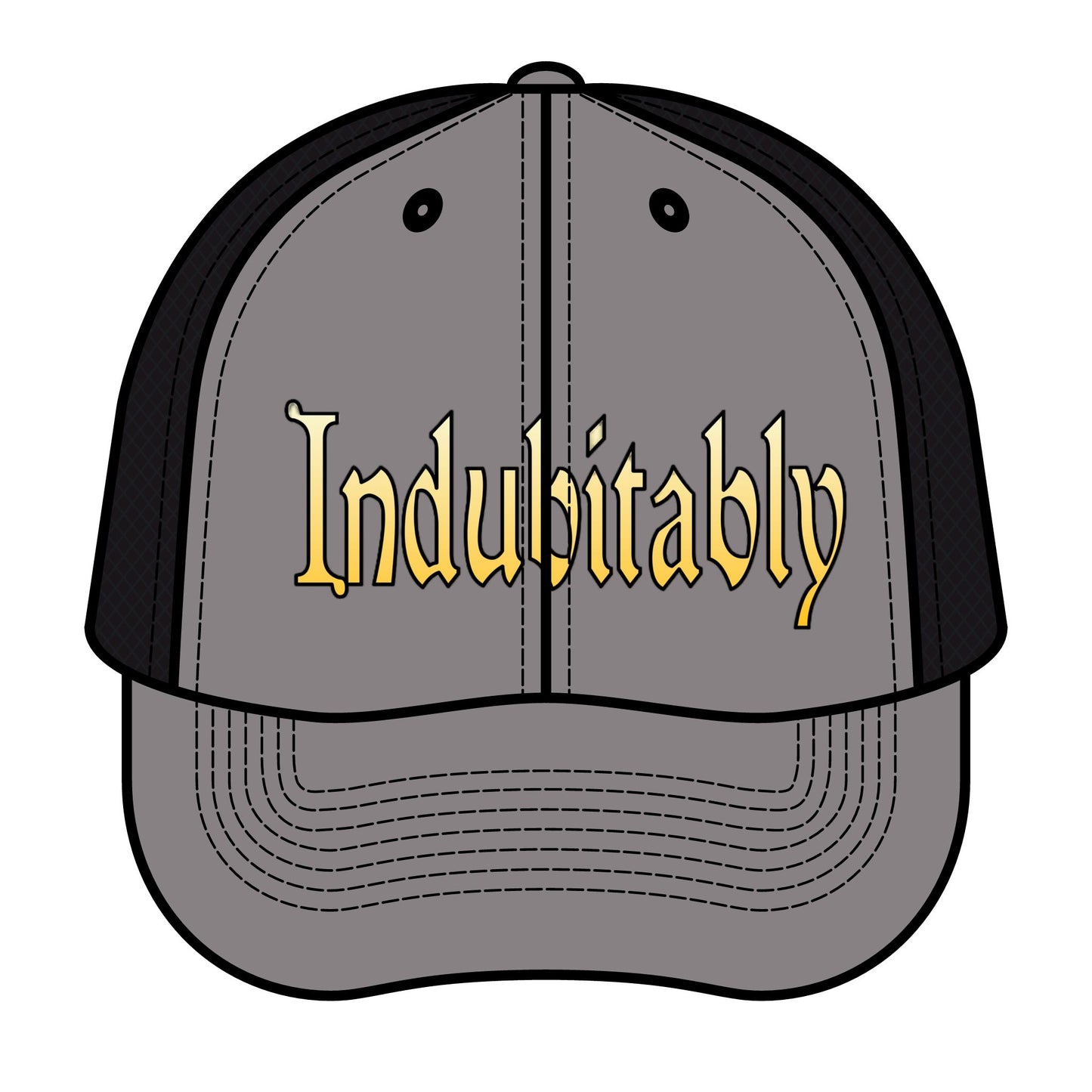 Retro Trucker Hat with 'Indubitably' - Perfect for Summer, Outdoor Fun, Gifts, Festivals, and Everyday Wear