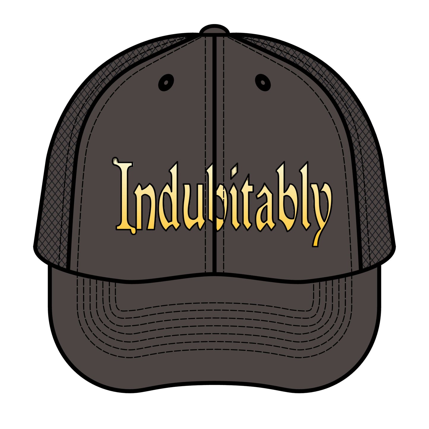 Retro Trucker Hat with 'Indubitably' - Perfect for Summer, Outdoor Fun, Gifts, Festivals, and Everyday Wear