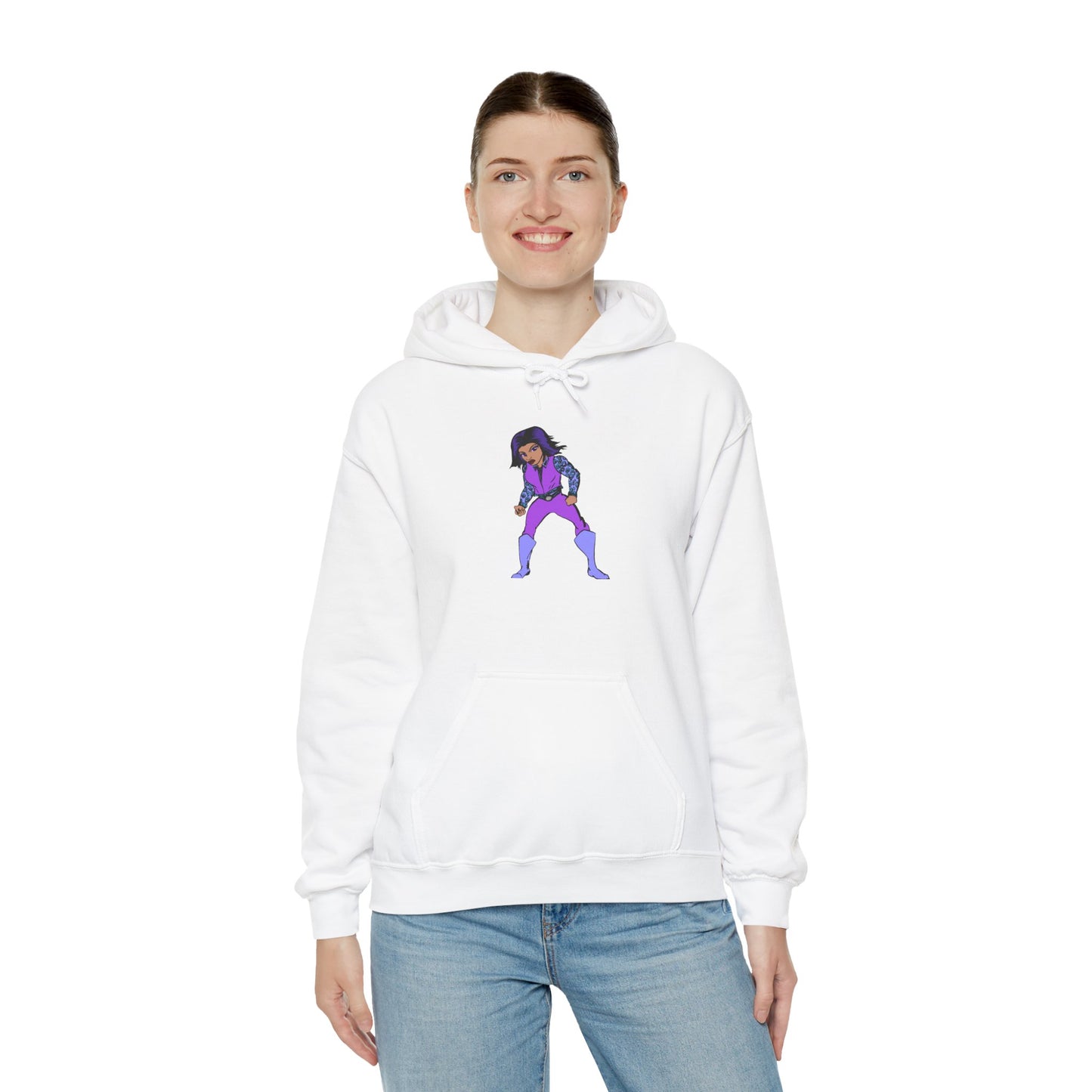Funky Superhero Hoodie: Unisex Sweatshirt, Cozy Gift for Cartoon Lovers, Perfect for Comfy Days, Great for Halloween