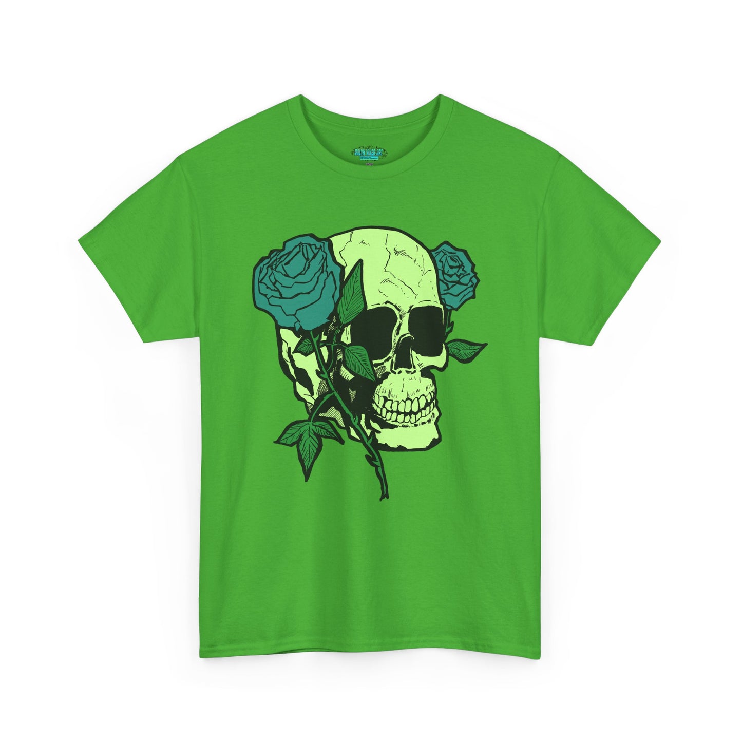 Skull & Rose Graphic Tee - Unisex Heavy Cotton Shirt