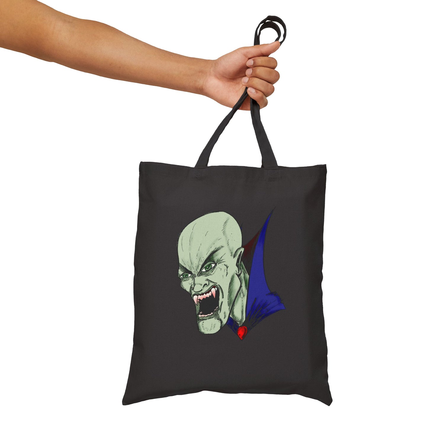 Bloodsucking Vampire Cotton Canvas Tote Bag