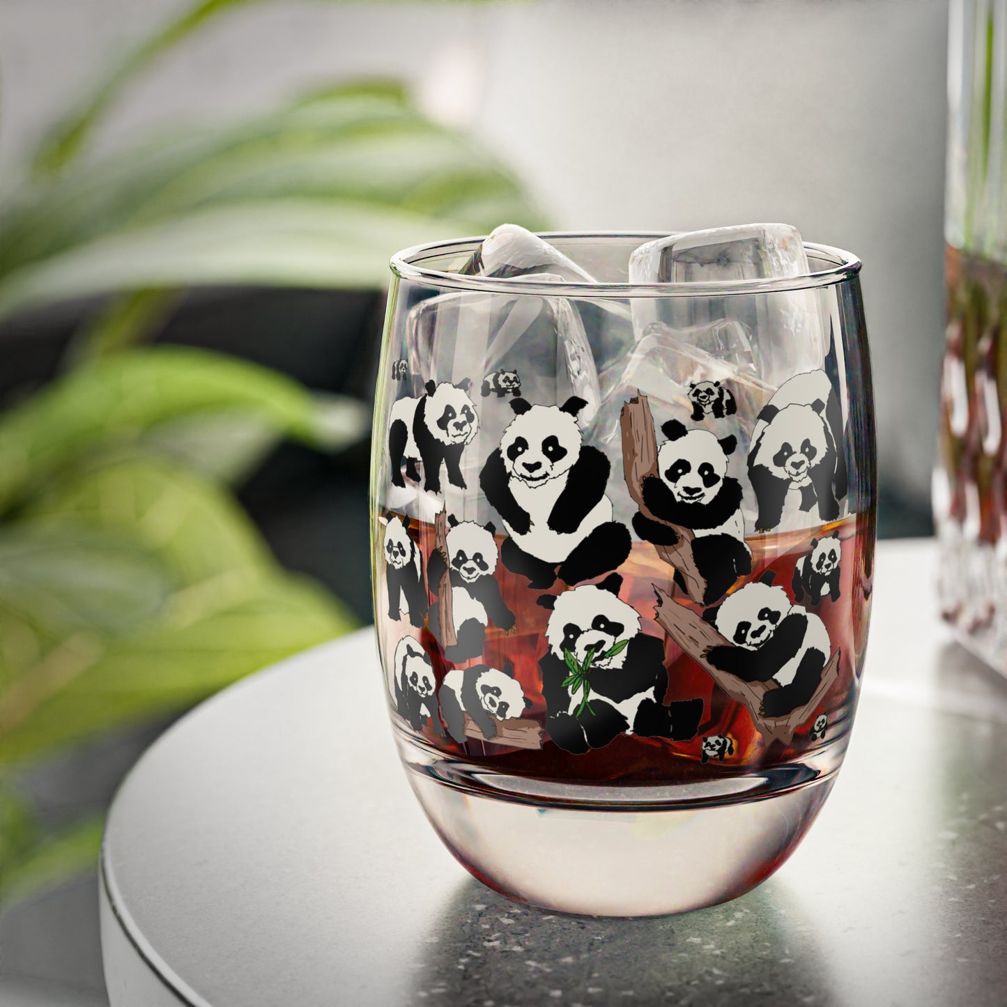 Panda-Themed Whiskey Glass, Cute Animal Glassware for Whiskey Lovers, Perfect Gifty for Birthdays, Housewarming, Celebrations, Home Bar