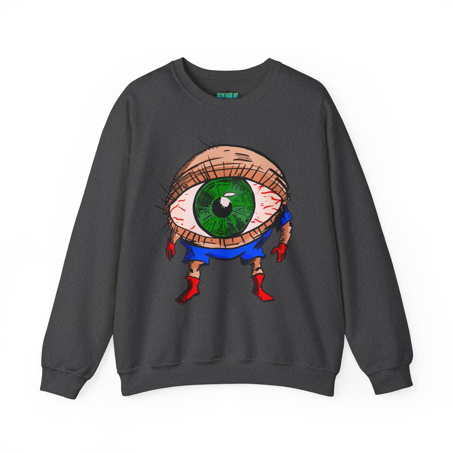 Terrif-EYE-ing Unique Cartoon Eye Sweatshirt - Unisex Heavy Blend™