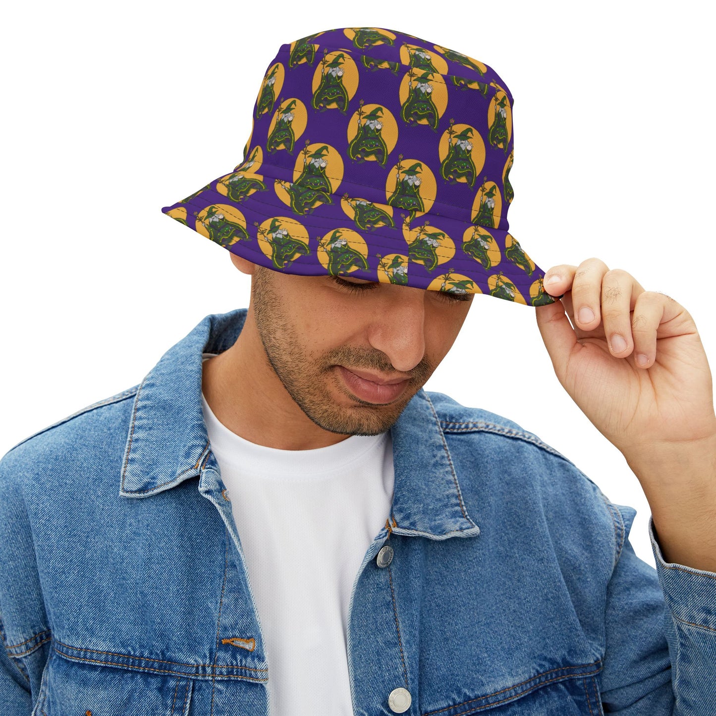 Vibrant Dog Print Bucket Hat for Casual Style, Summer Accessory, Gift for Dog Lovers, Festival Fashion, Adjustable Hat