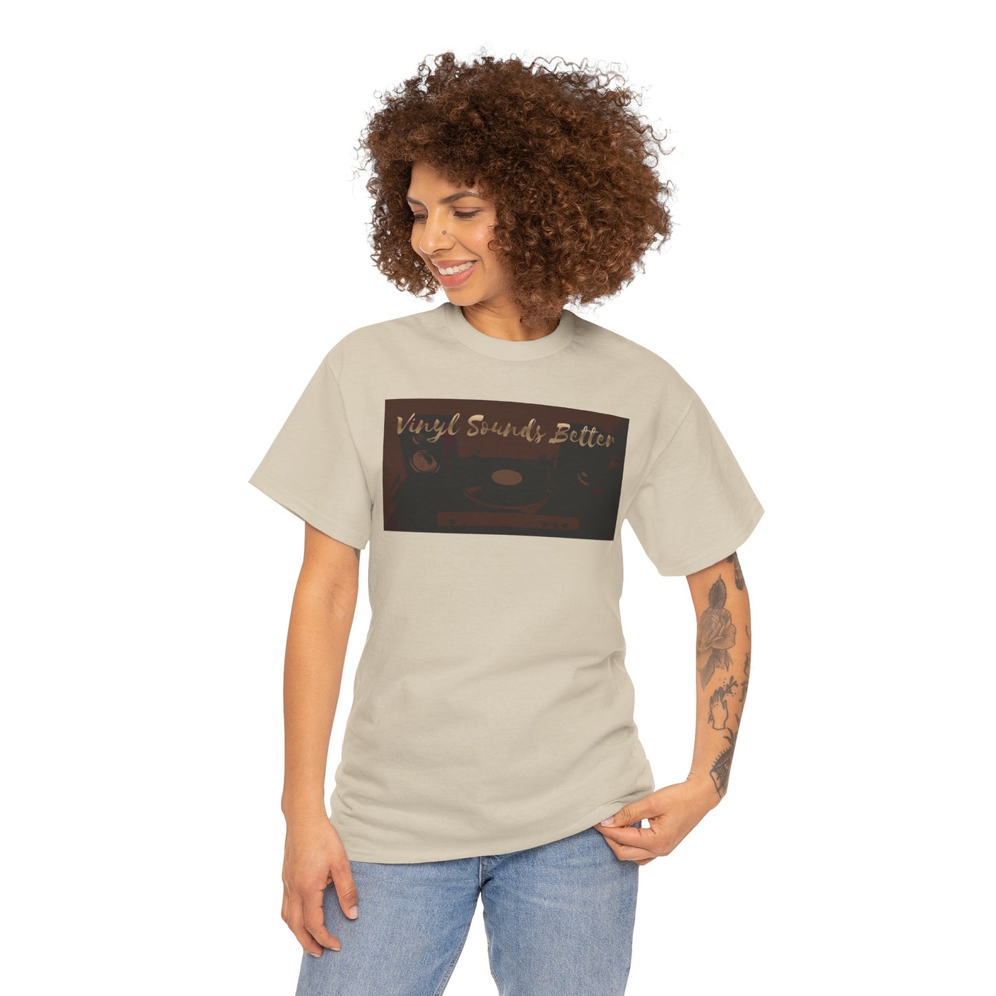 Vinyl Sounds Better T-Shirt — Retro Record Player Tee for Music Lovers